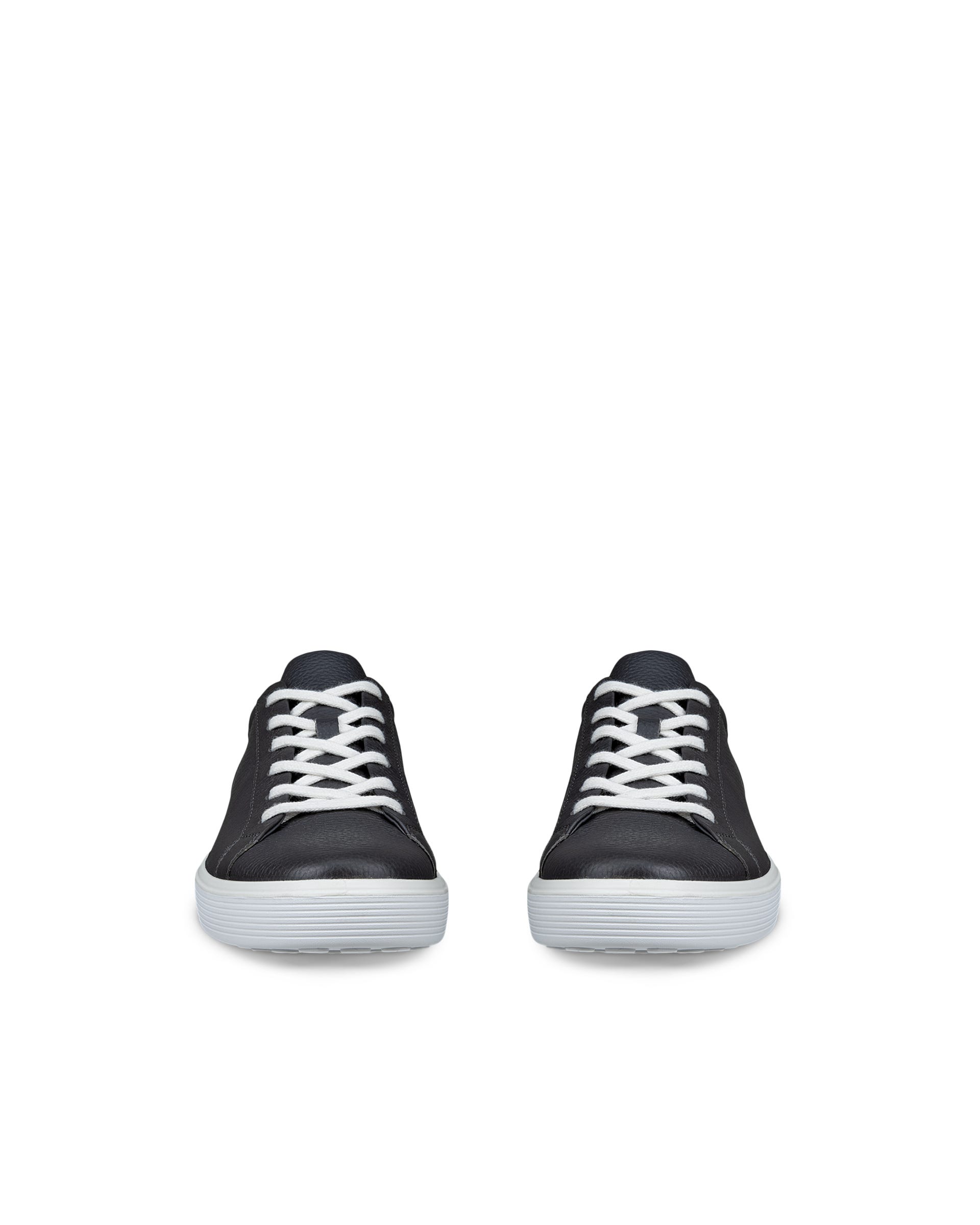さー ECCO soft 60 MEN メンズ レザースニーカー | グレー