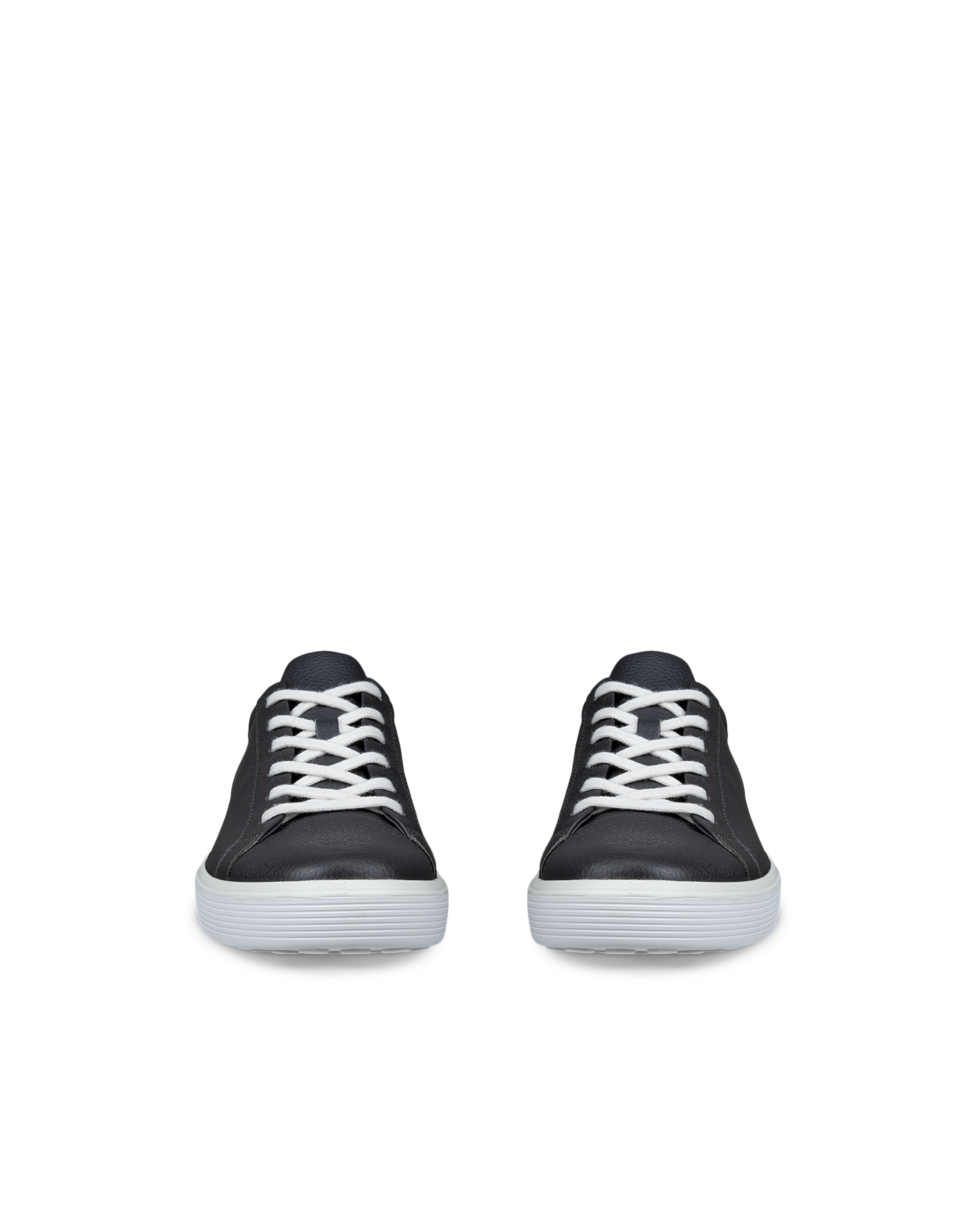 ECCO soft 60 MEN メンズ レザースニーカー - グレー - Front pair