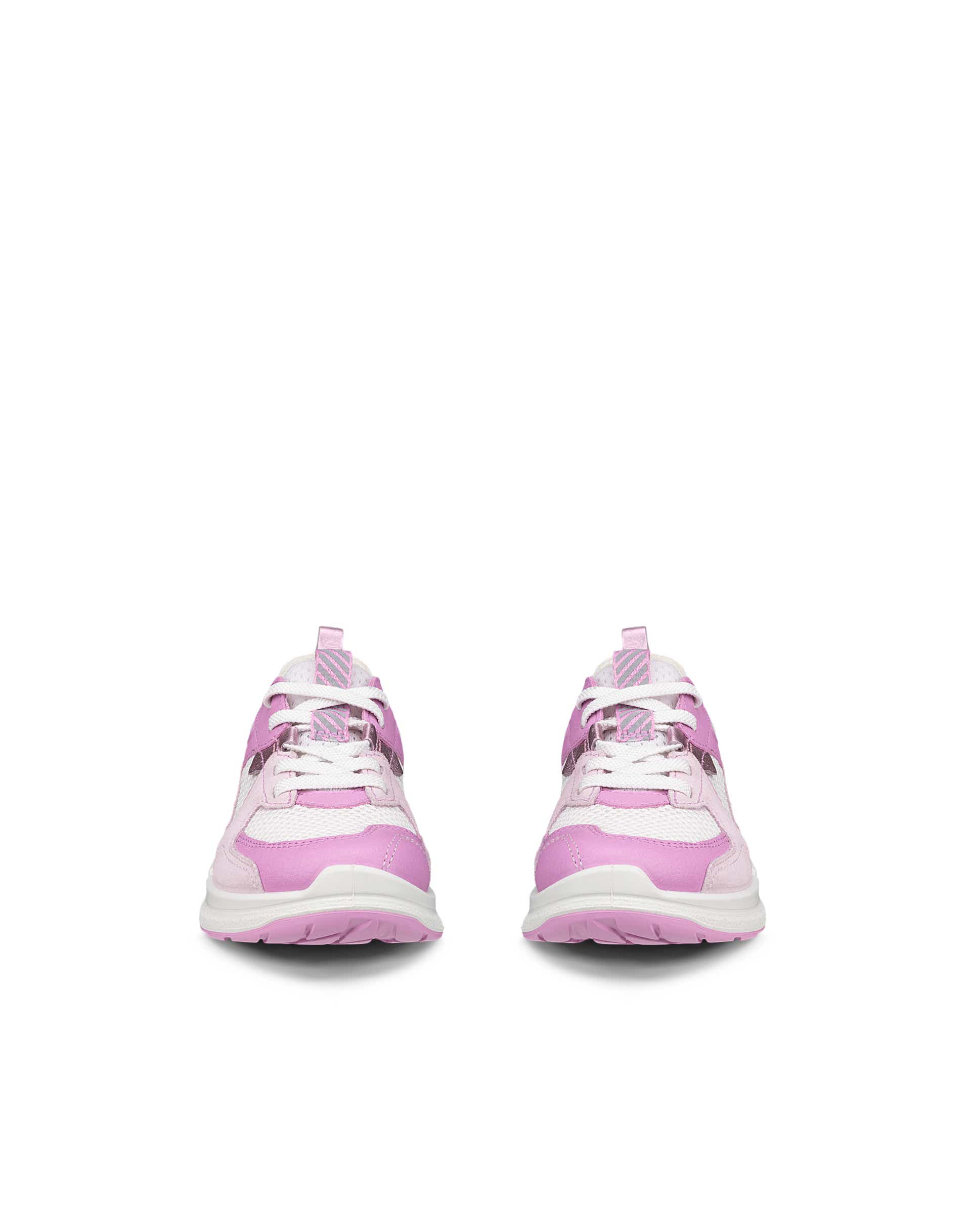 ECCO® BIOM 2.2 Kinder Sneaker aus Leder & Textil - Rosa - Front pair