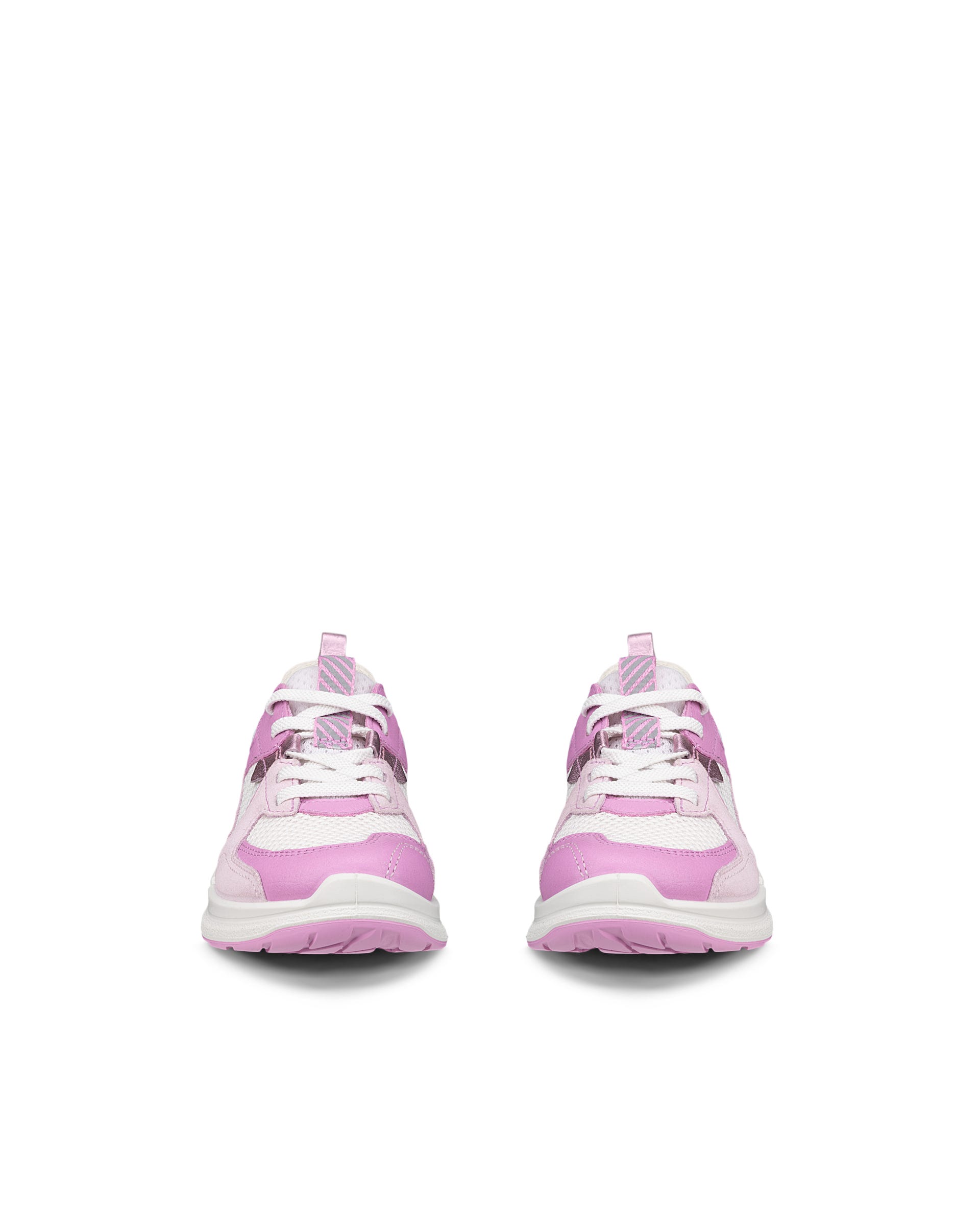 ECCO® BIOM 2.2 Kinder Sneaker aus Leder & Textil - Rosa - Front pair