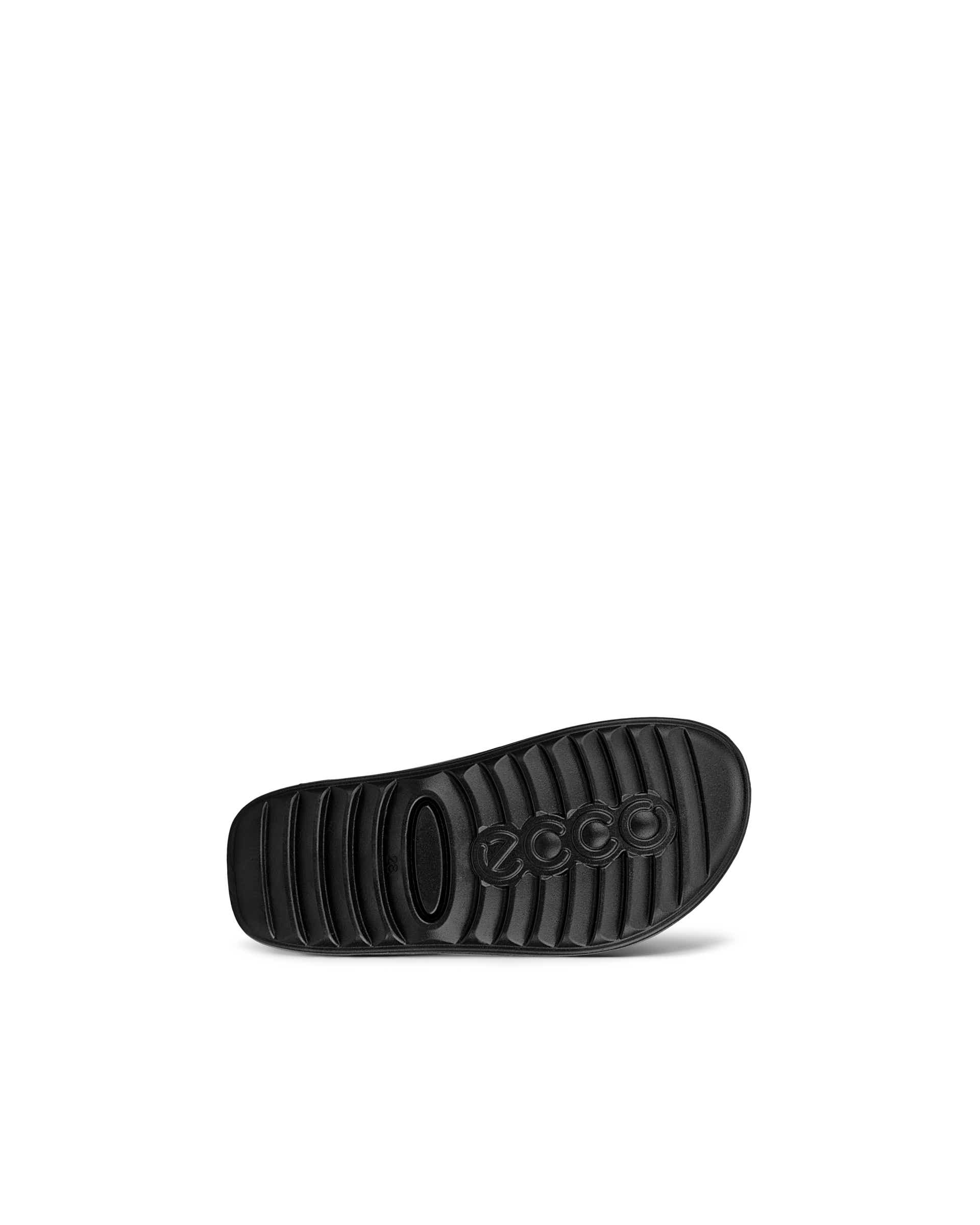 ECCO® Cozmo sandale en cuir deux brides pour enfant - Noir - Sole