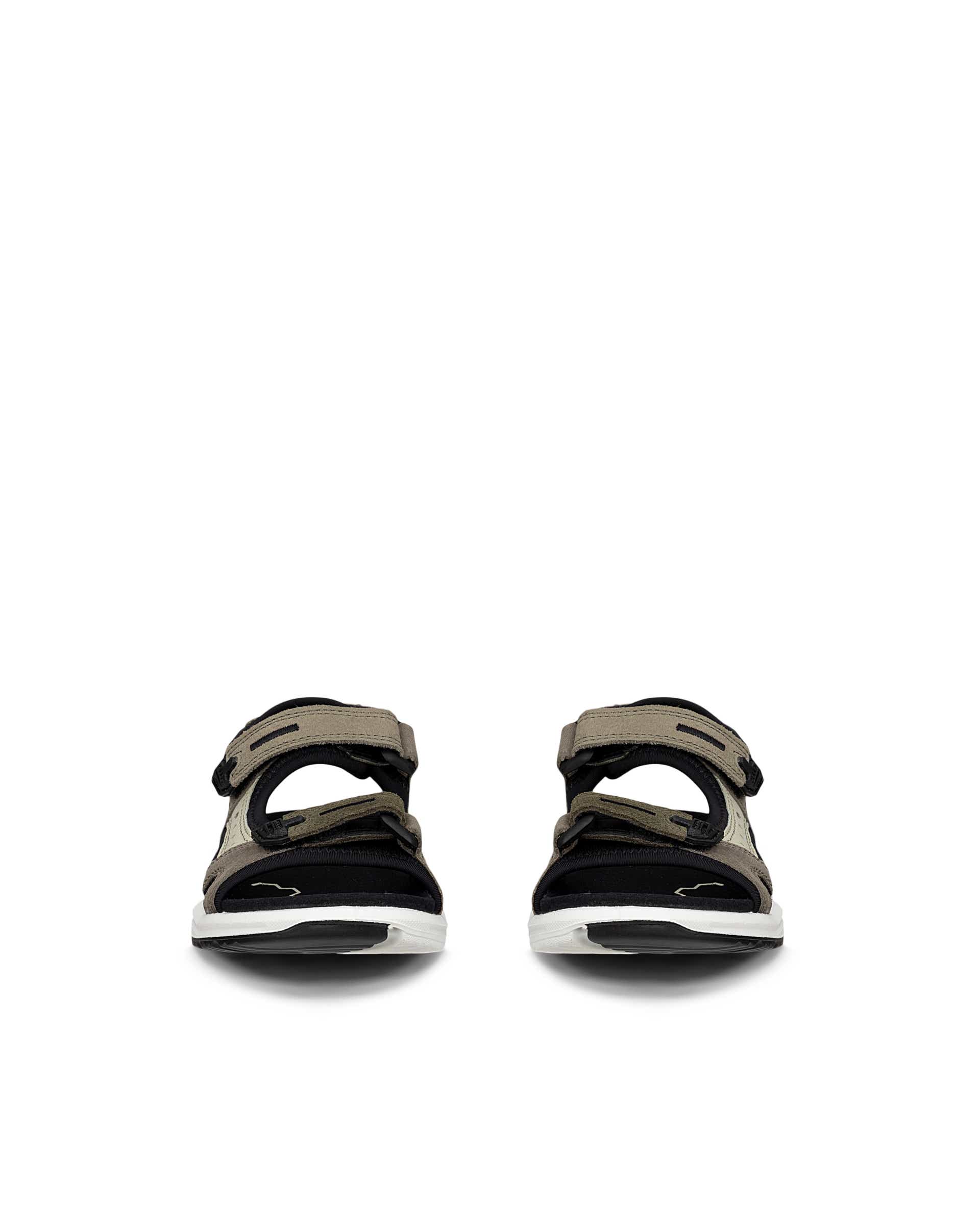Dziecięce nubukowe sandały outdoor ECCO® X-TRINSIC - Zielony - Front pair