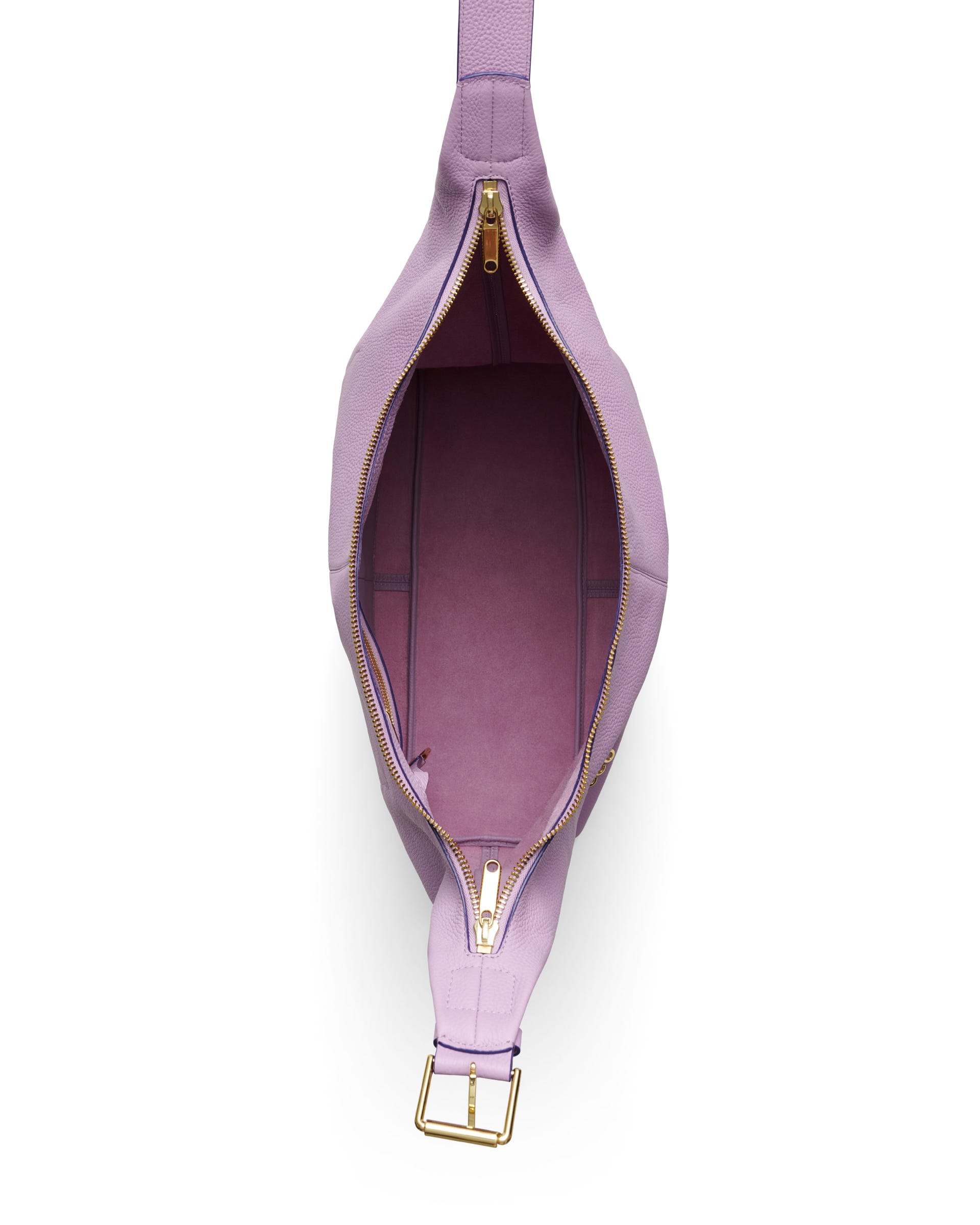 ECCO Hobo Large Soft Pebbled レザーホーボーバッグ - パープル - Birdeye