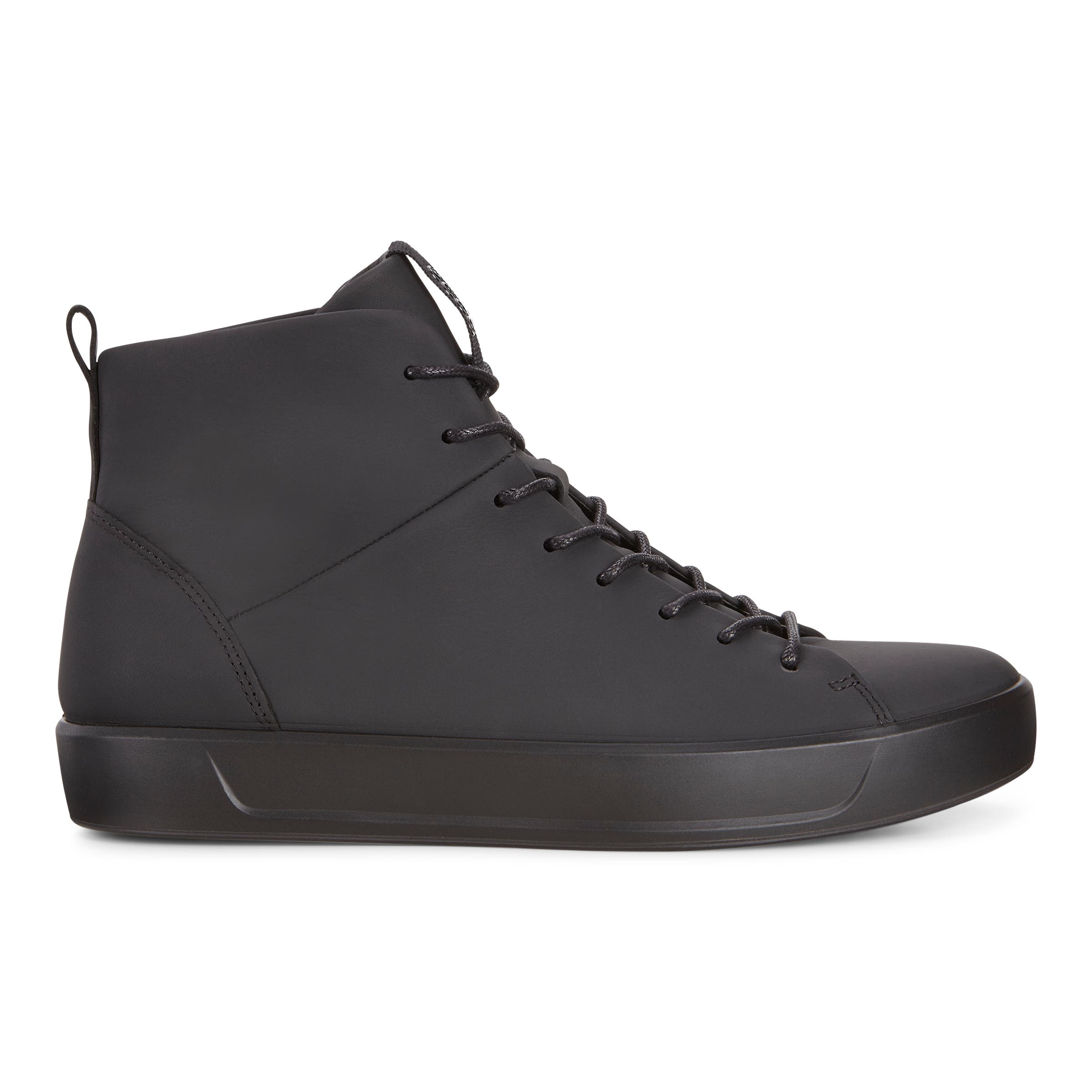 ECCO Mens Soft 8 High Top - Black - Outside