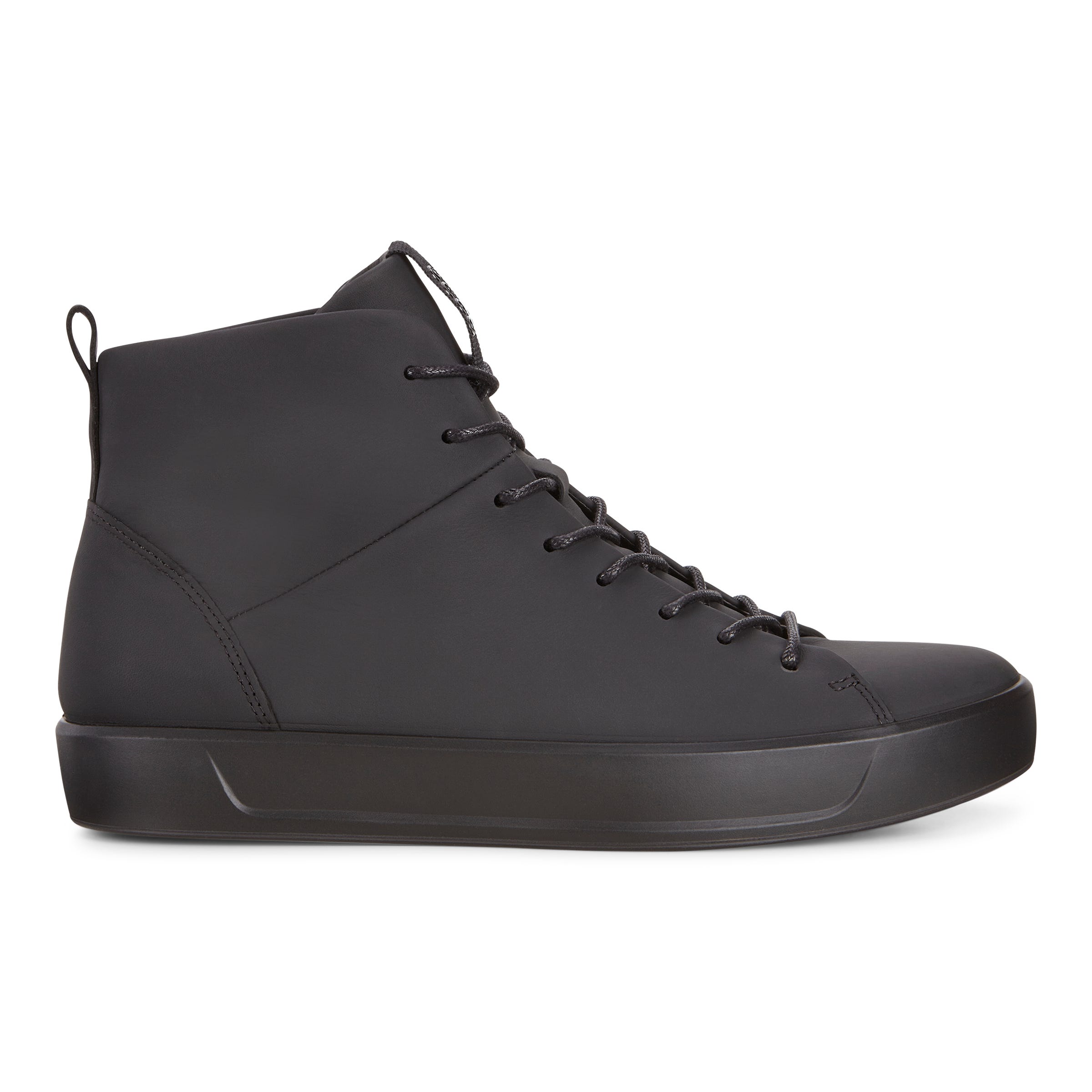 ECCO Mens Soft 8 High Top - Black - Outside