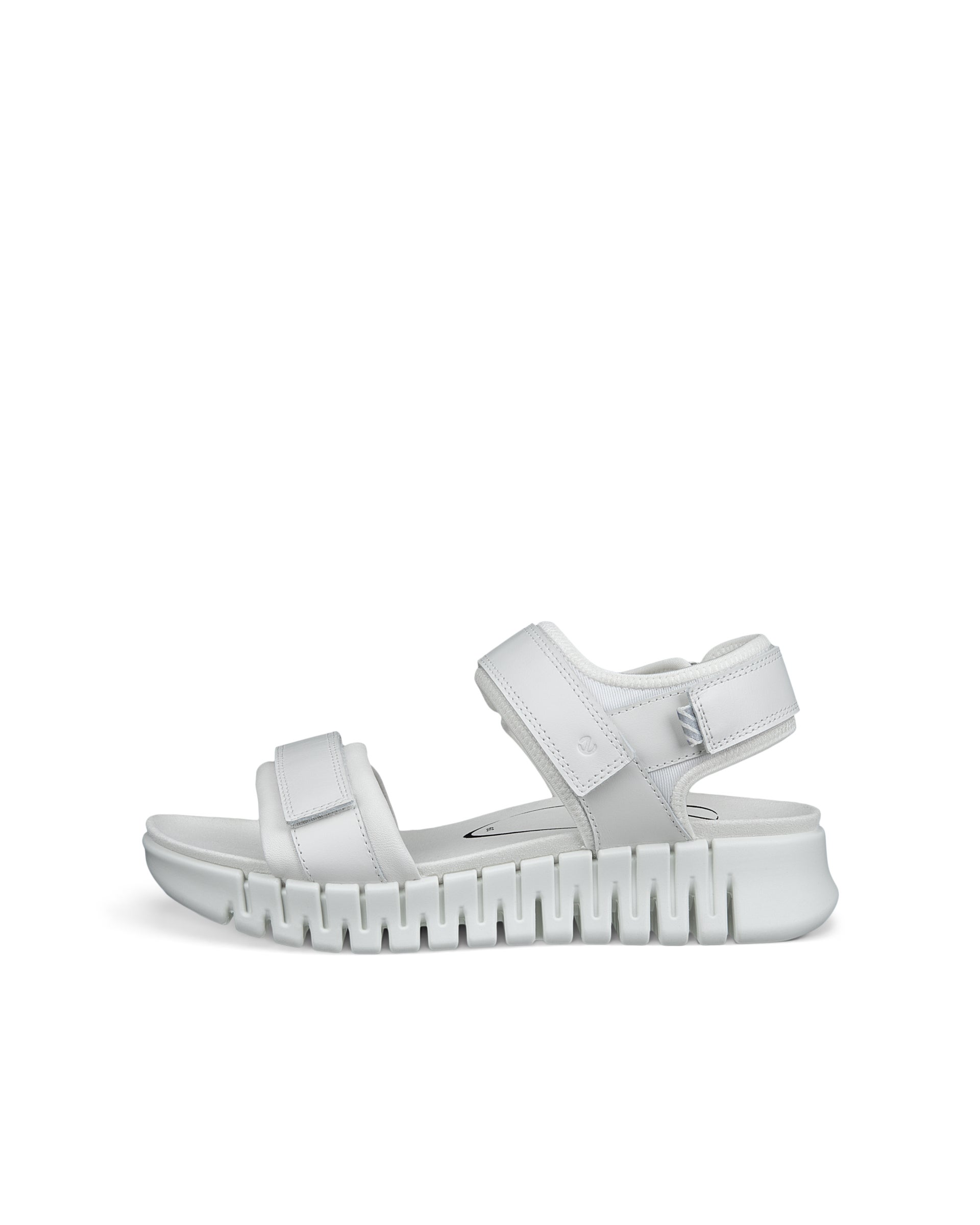 ECCO Gruuv ウィメンズ ヌバックヒールサンダル - ホワイト - Outside