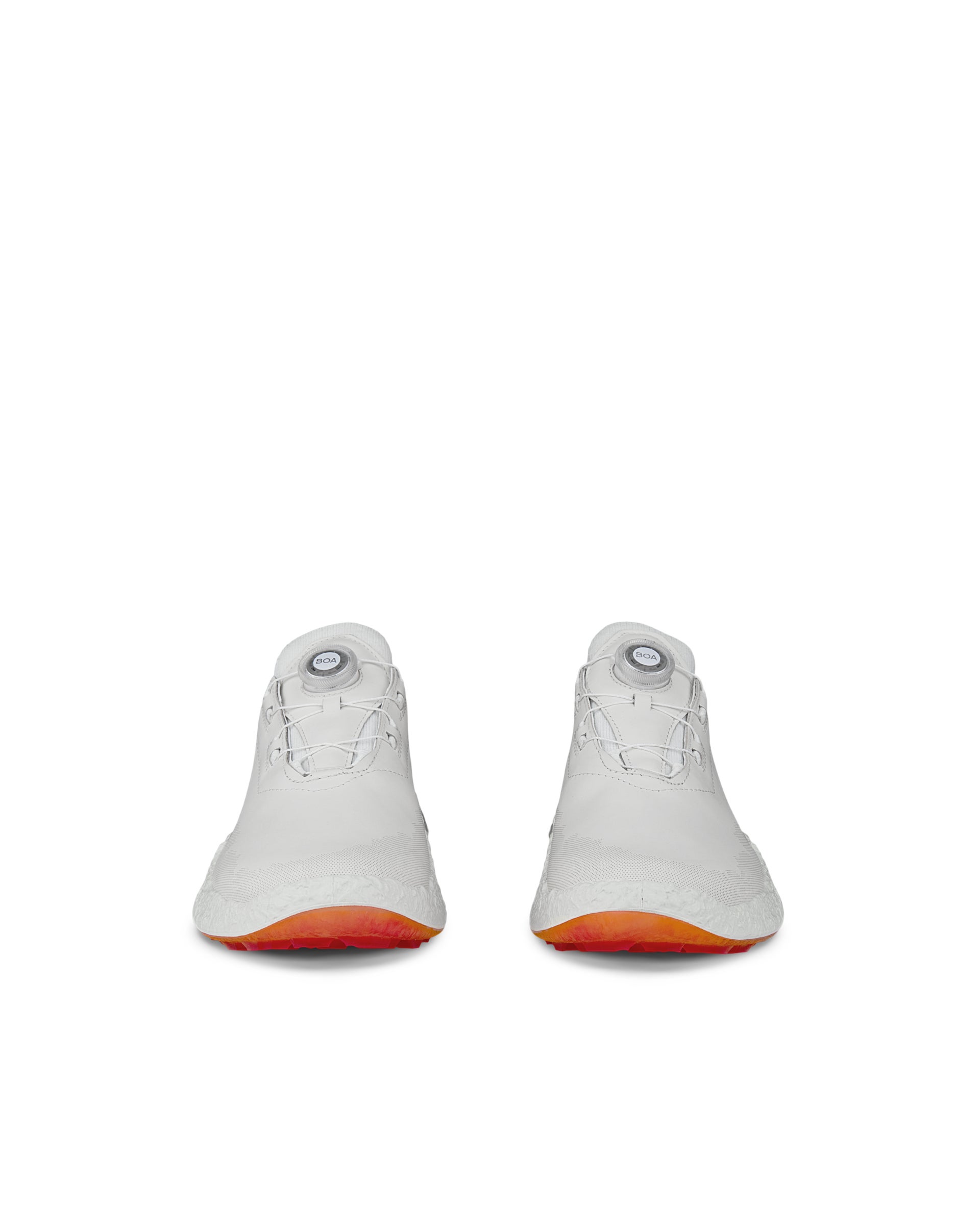 Chaussure de golf imperméable ECCO® Golf Biom H5 BOA en cuir pour femmes - Blanc - Front pair