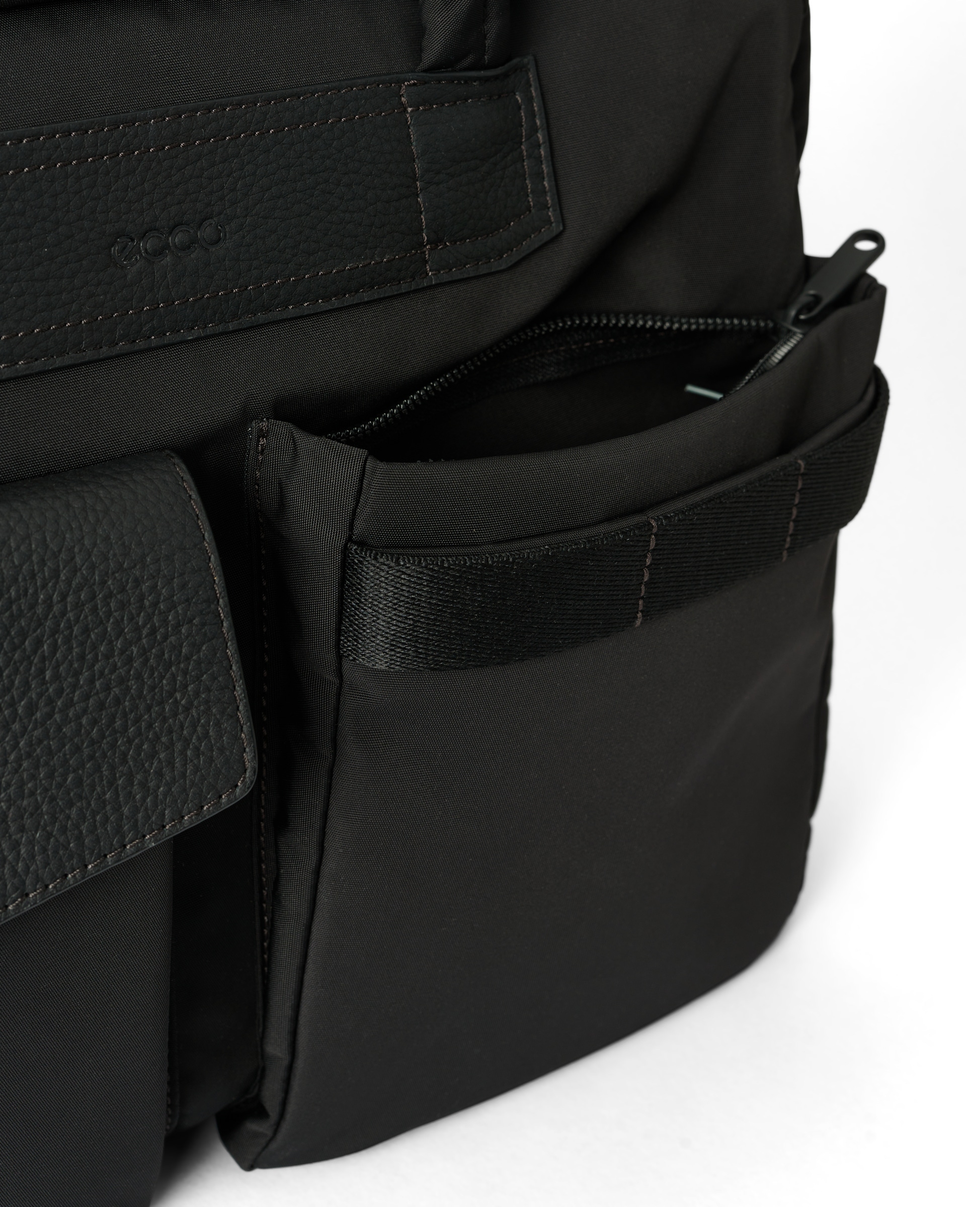 ECCO® Voyager kožna torba za prijenosno računalo - Crna - Detail-2