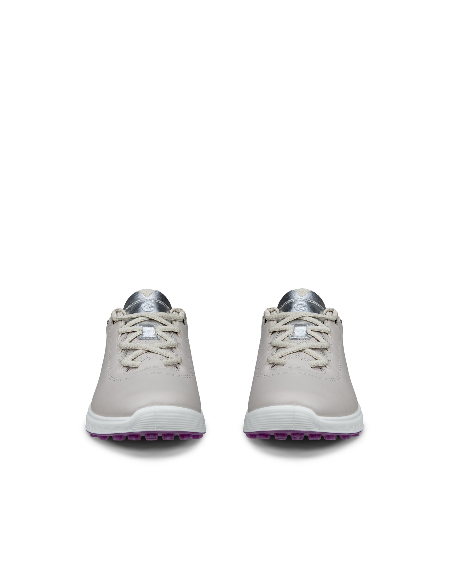 Ženski vodoodporni usnjeni čevlji za golf ECCO® Golf S-Casual - Siva - Front pair