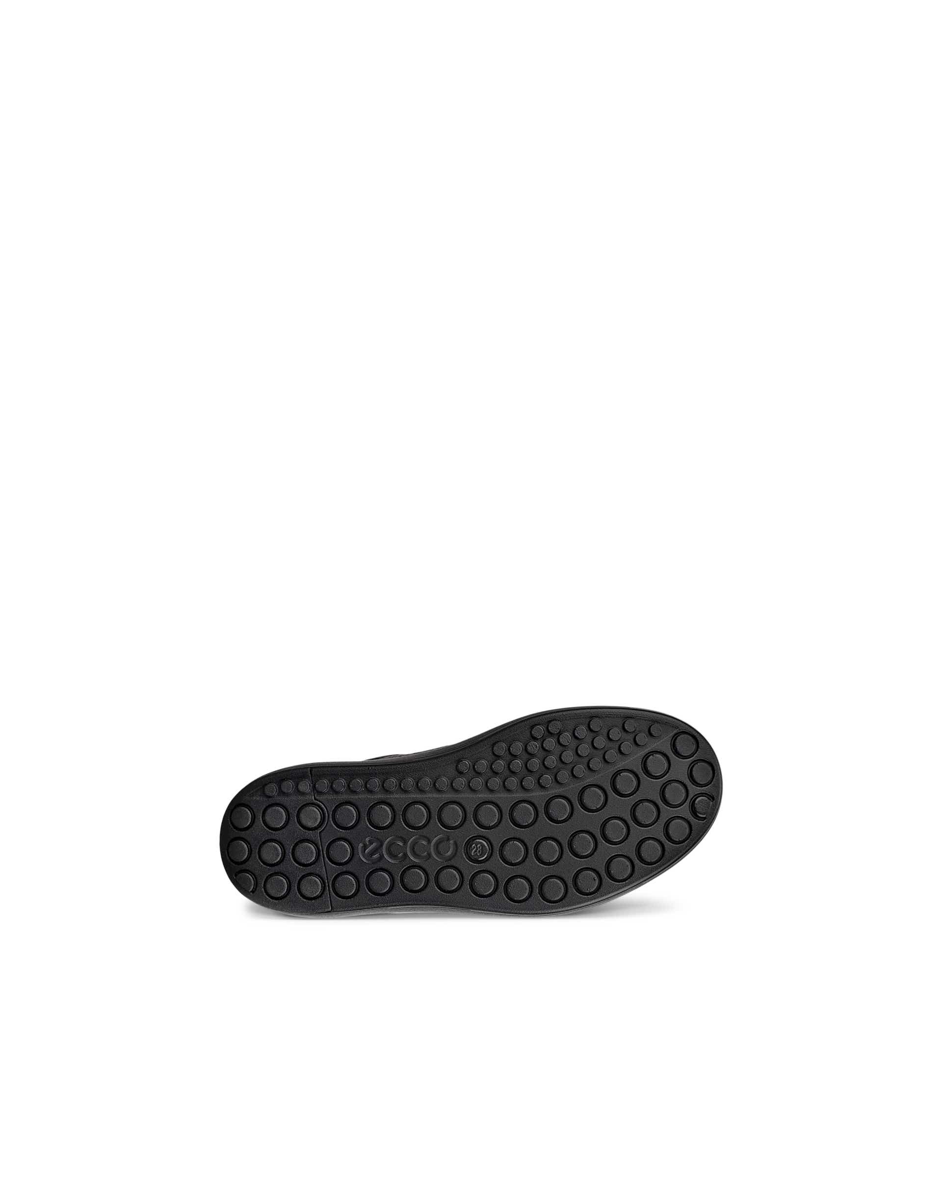 ECCO® Soft 60 baskets en cuir pour enfant - Noir - Sole