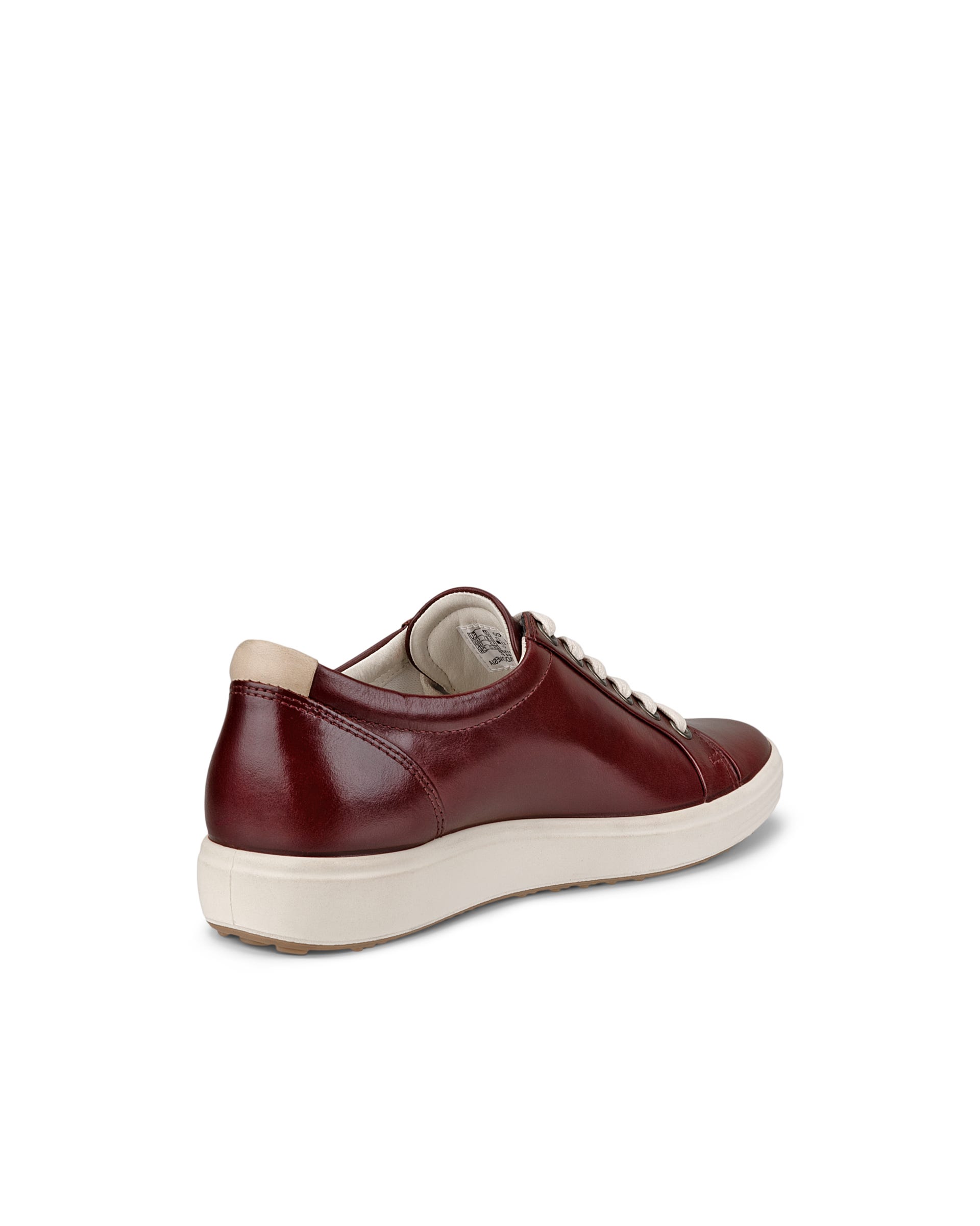 ECCO Womens Soft 7 Sneaker - Red - Back