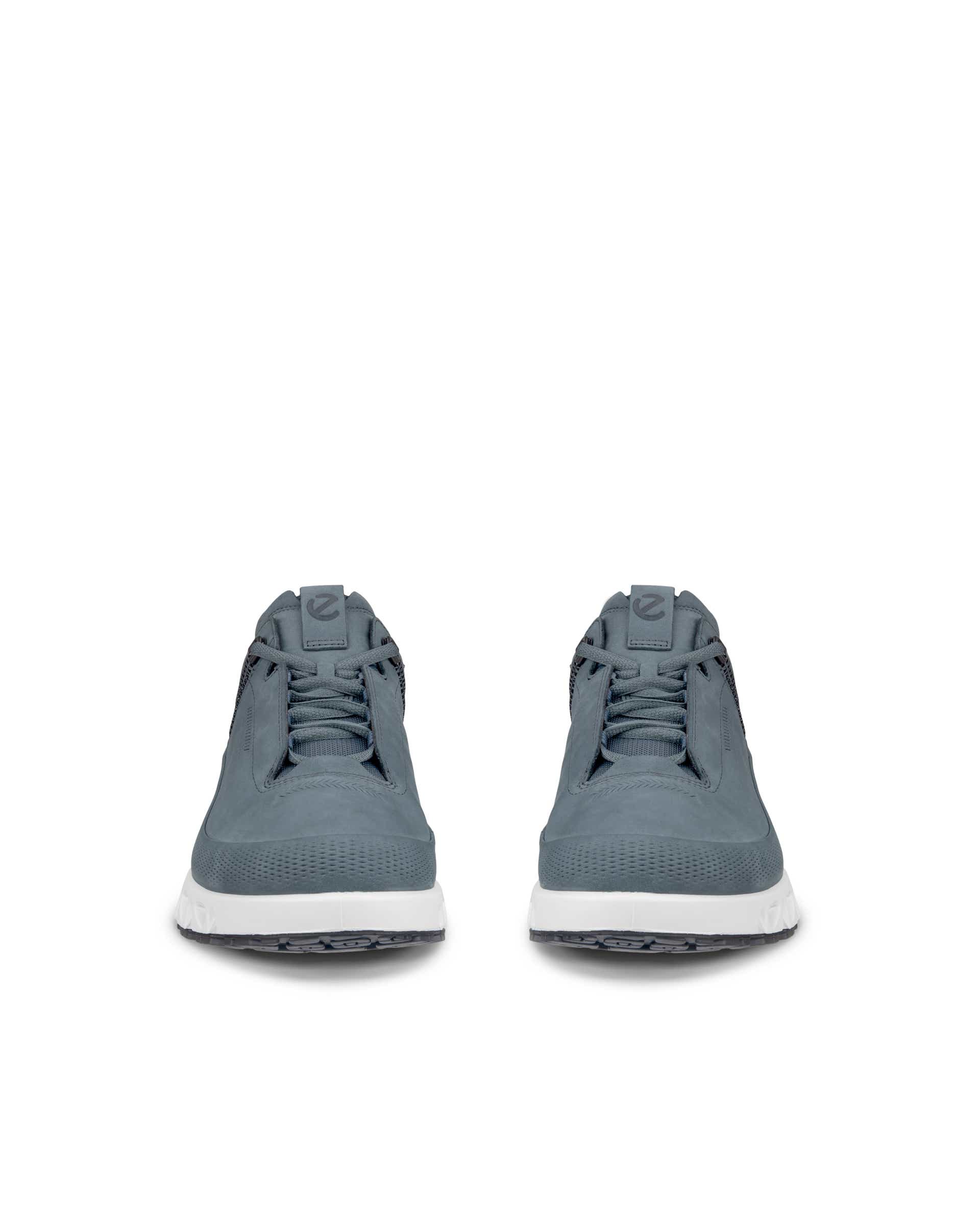 Men's ECCO® Multi-Vent Nubuck Gore-Tex Shoe - Blue - Front pair