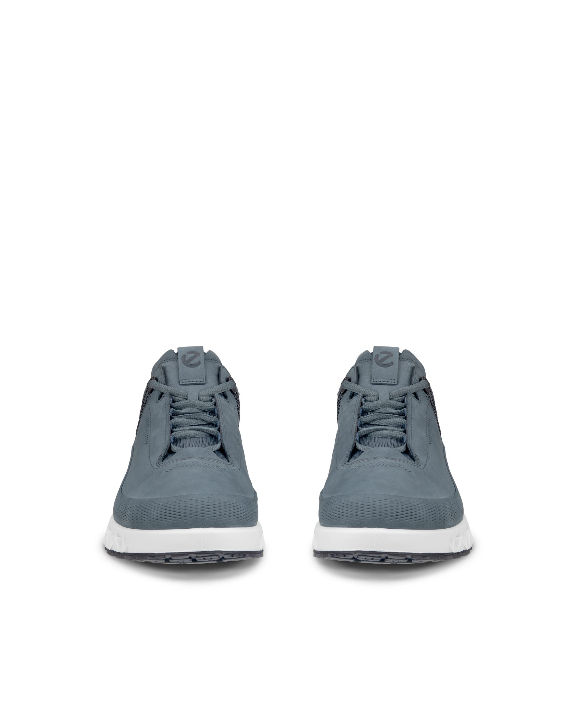 Men's ECCO® Multi-Vent Nubuck Gore-Tex Shoe - Blue - Front pair