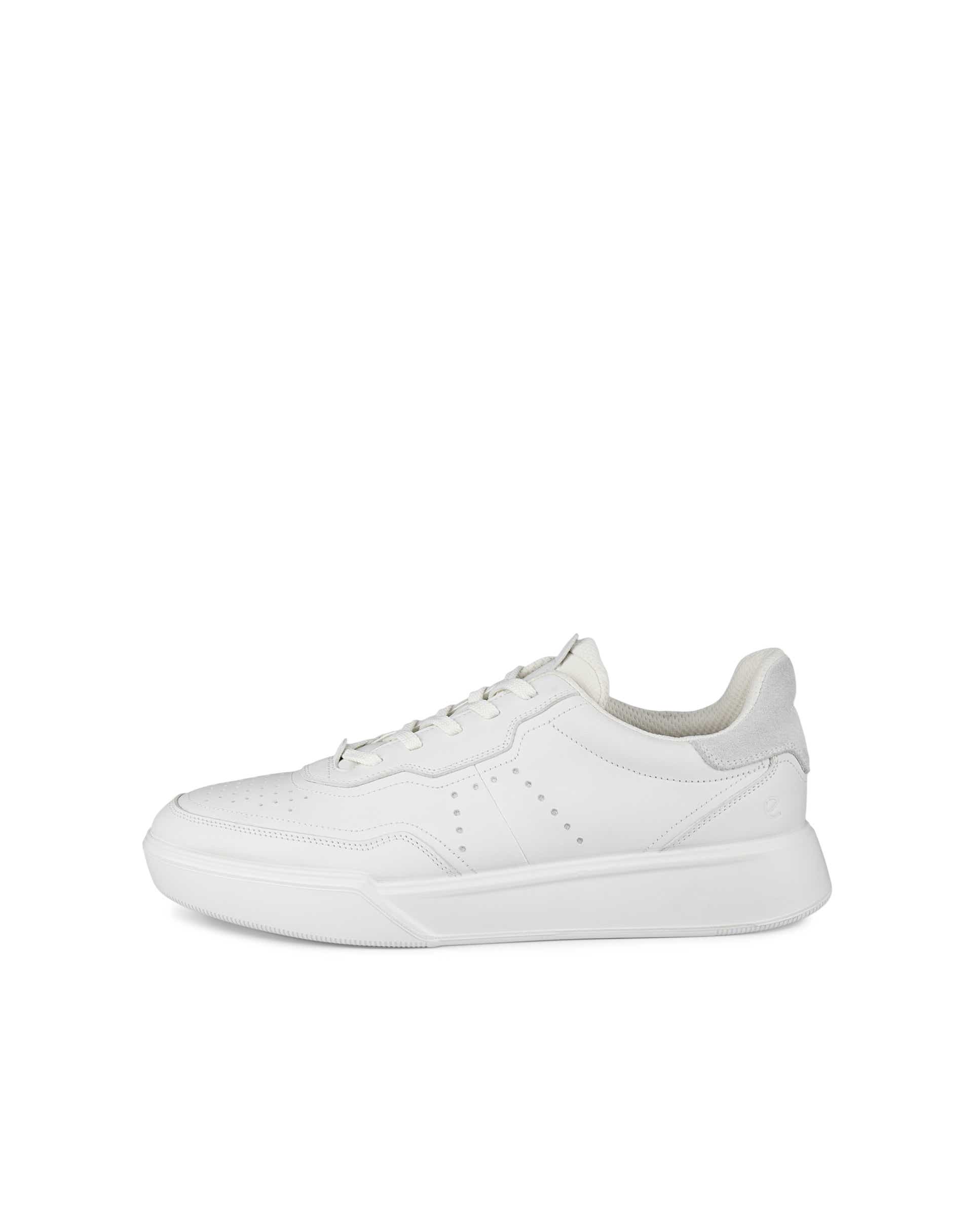 ECCO street court MENメンズ レザースニーカー | ホワイト ECCO street court MENメンズ レザースニーカー | ホワイト