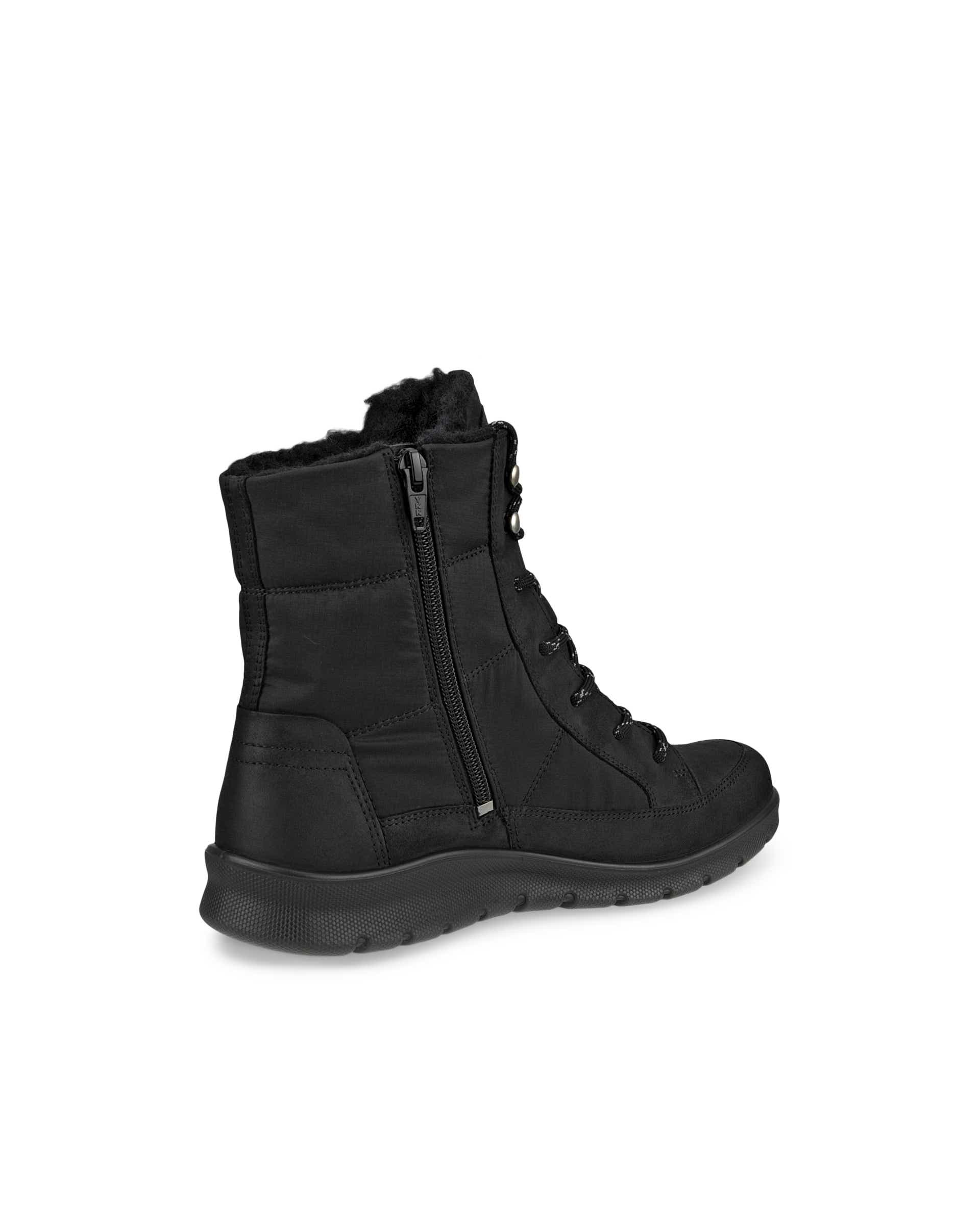 ECCO® BABETT BOOT női Gore-Tex közepesen magasszárú nubuk csizma - Fekete - Back