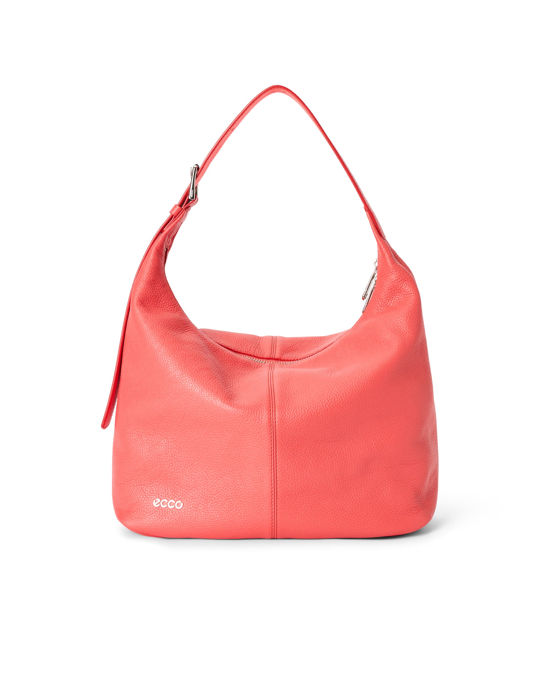 ECCO Hobo Soft Pebbled レザーホーボーバッグ - レッド - Main