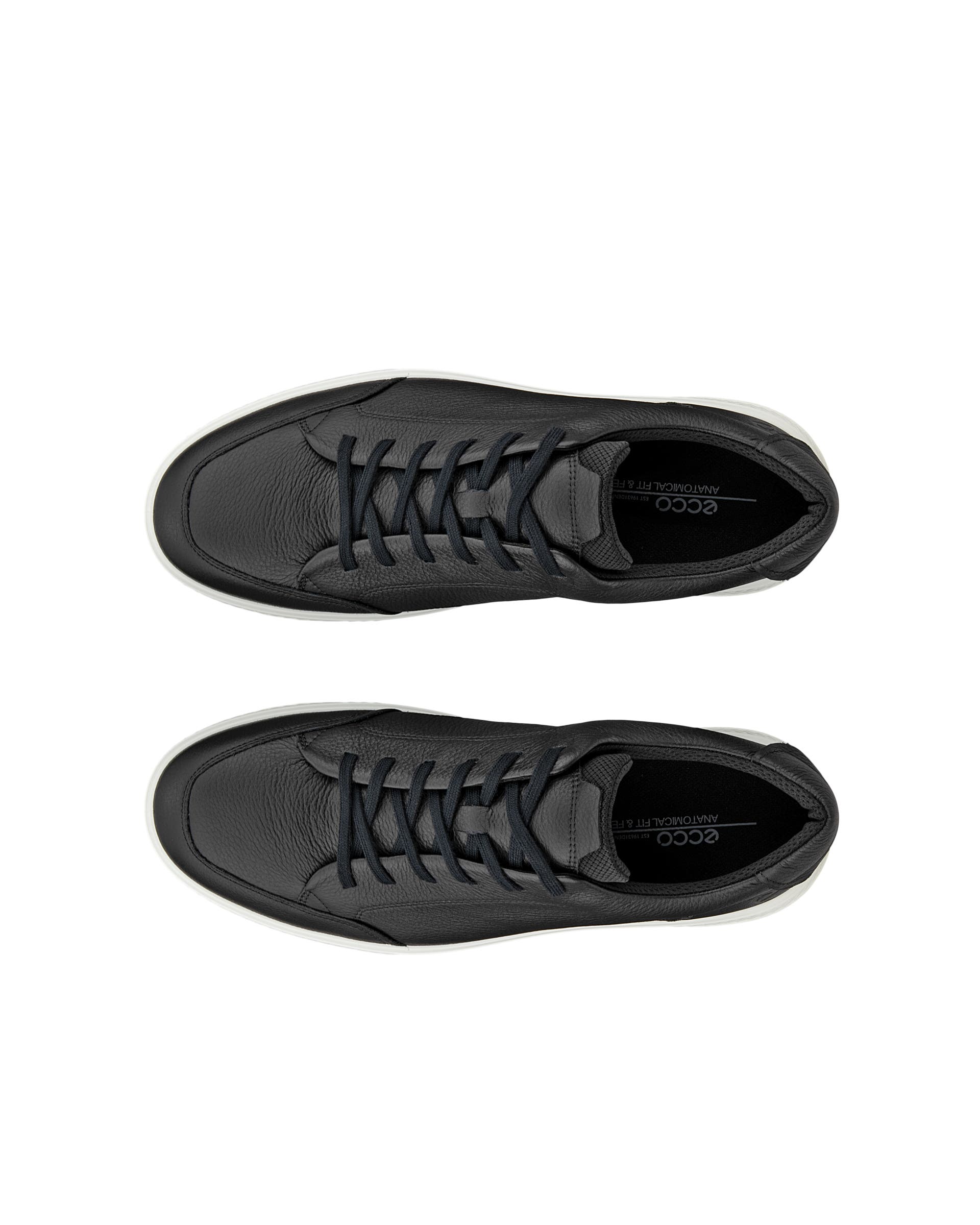 ECCO® MOVE Herren Ledersneaker - Schwarz - Top left pair