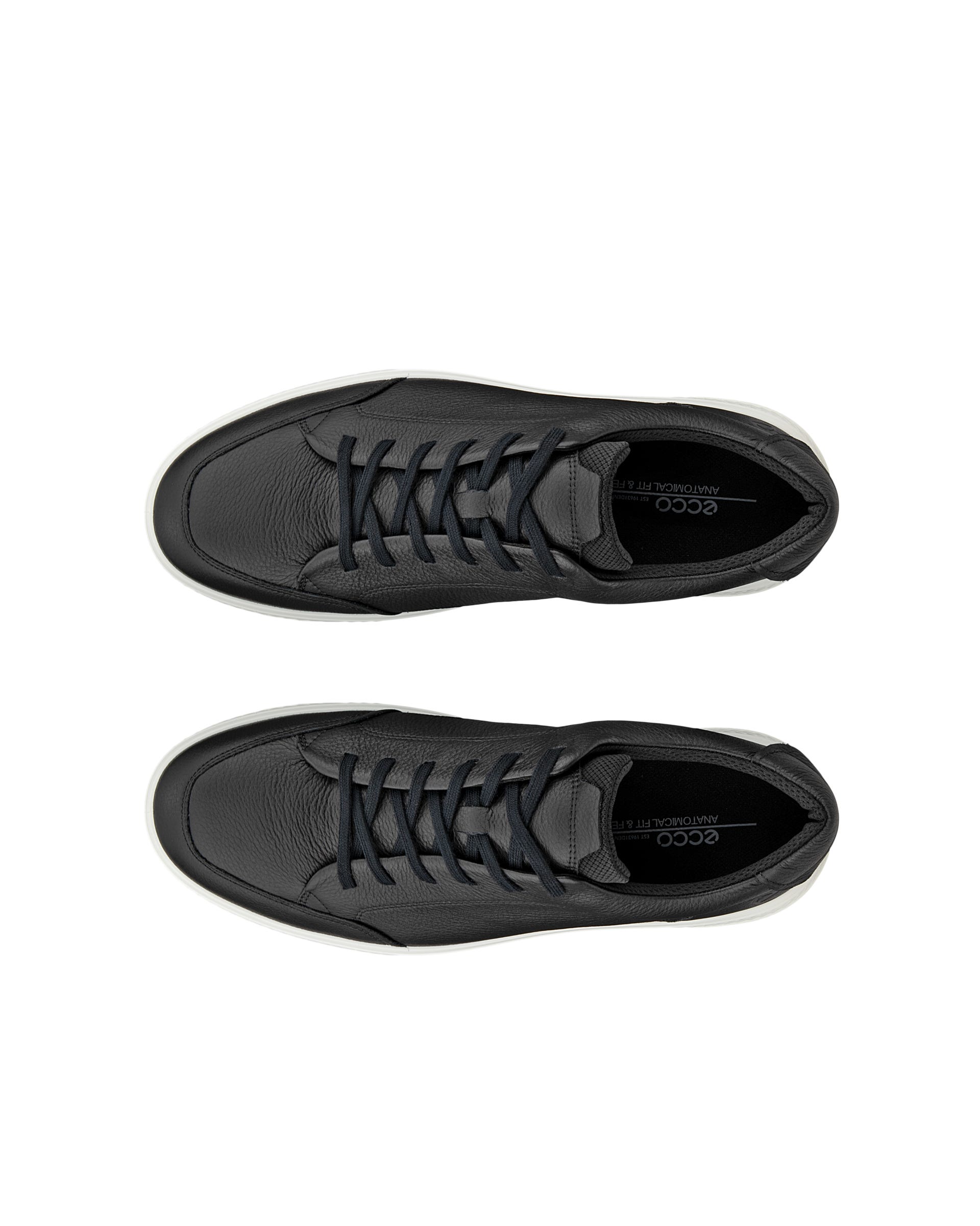 ECCO® MOVE Herren Ledersneaker - Schwarz - Top left pair