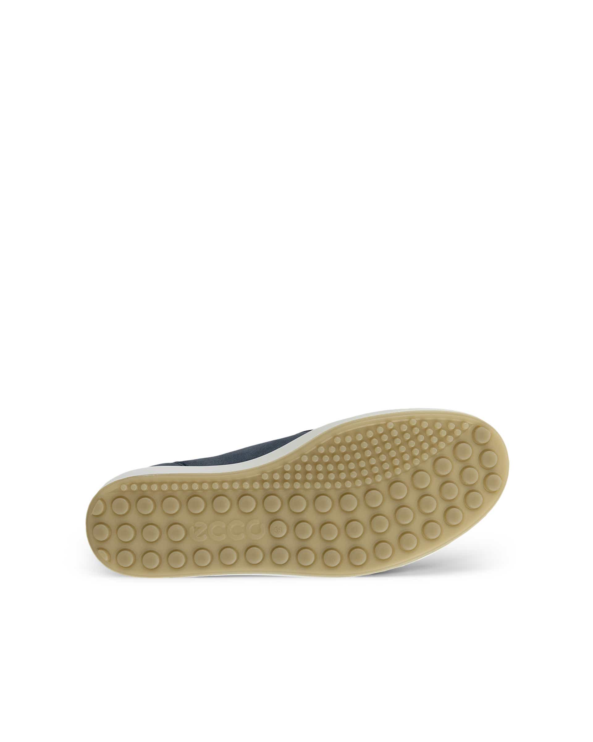 ECCO® Soft 7 Damen Bootie aus Veloursleder mit Reißverschluss - Blau - Sole