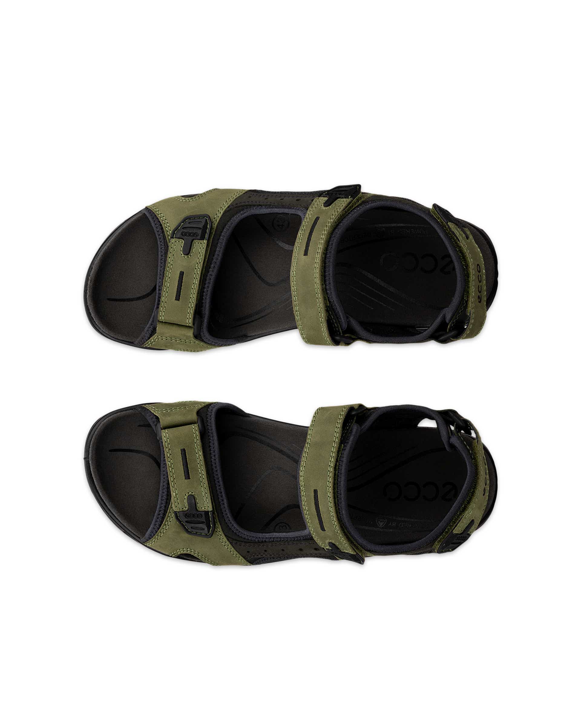 ECCO® Offroad sandale de marche en nubuck  pour homme - Vert - Top left pair