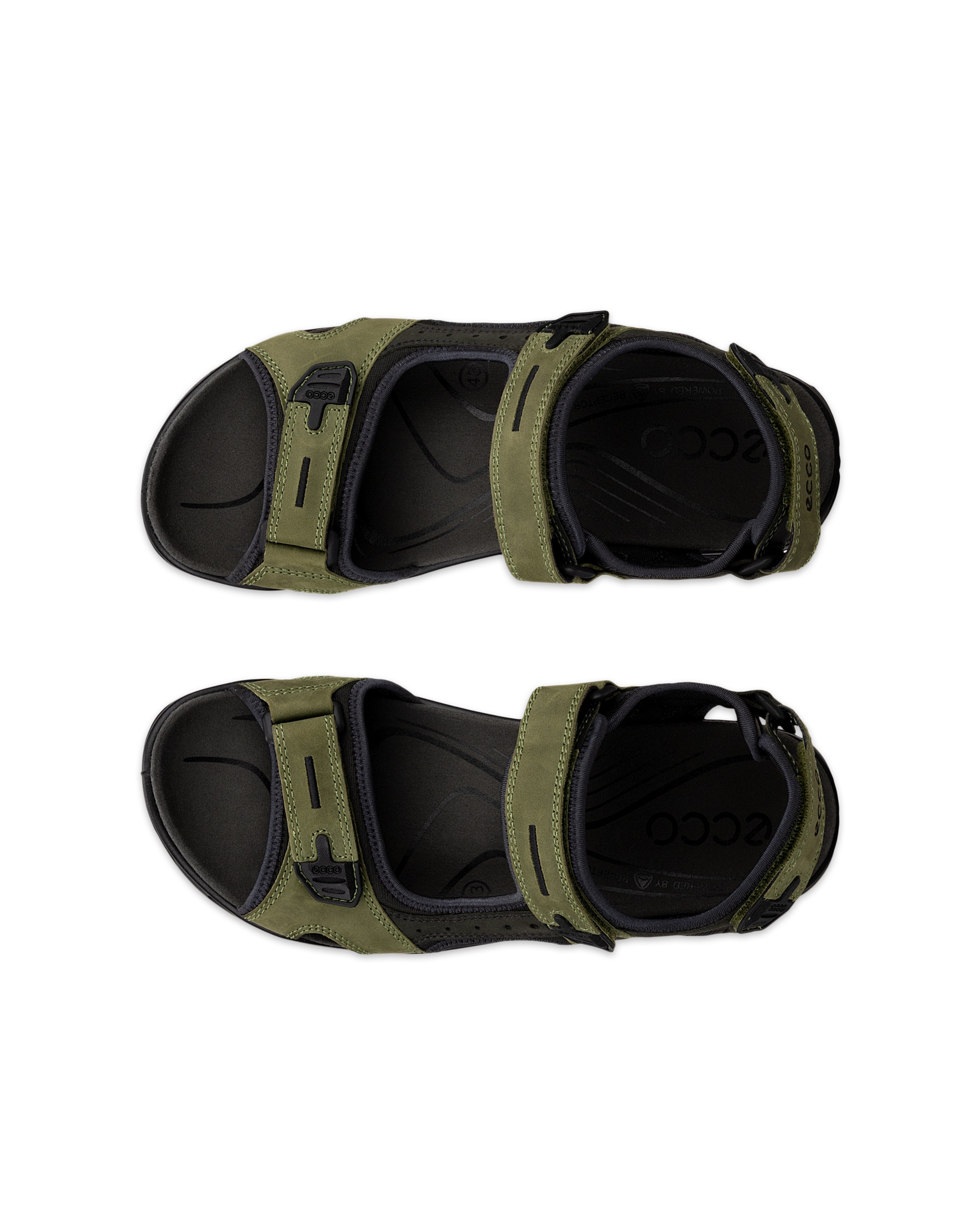 ECCO® Offroad sandale de marche en nubuck  pour homme - Vert - Top left pair