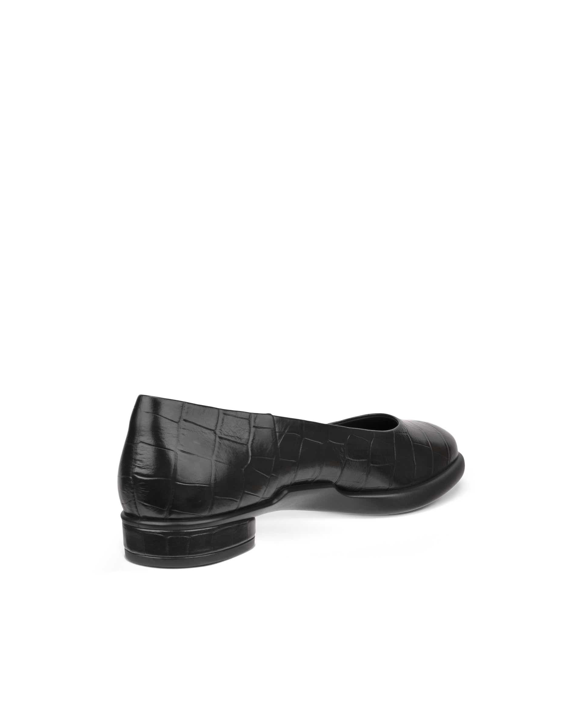 Women's ECCO® Sculpted LX Leather Ballerina - Black - Back