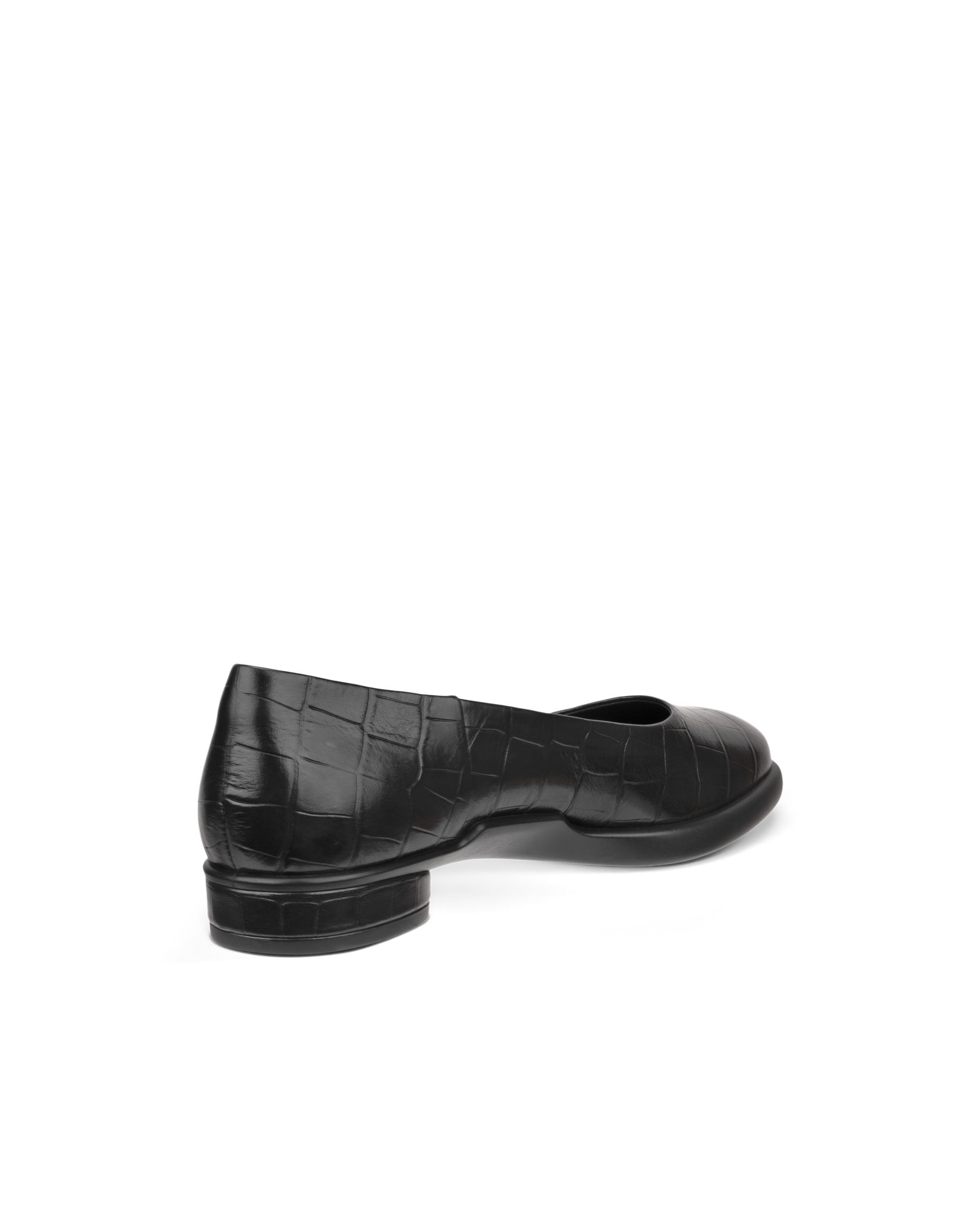 Women's ECCO® Sculpted LX Leather Ballerina - Black - Back