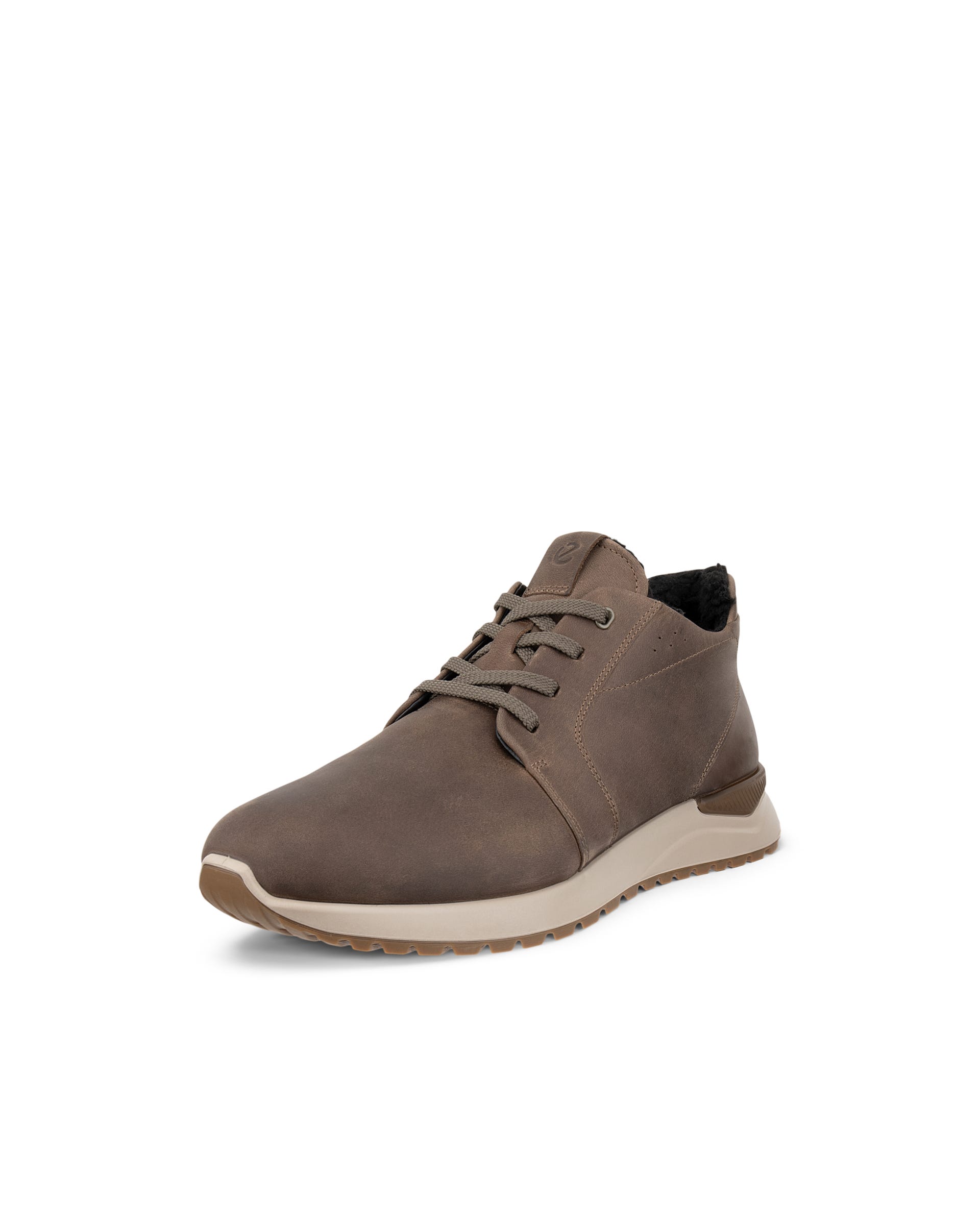 Men's ECCO® ASTIR NEO Nubuck Sneaker Boot - Brown - Outside