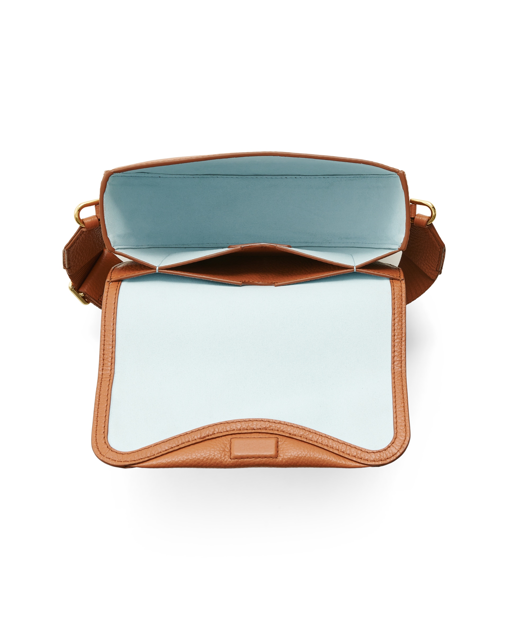 ECCO® Saddle Bag kožna torba preko ramena - Smeđa - Birdeye