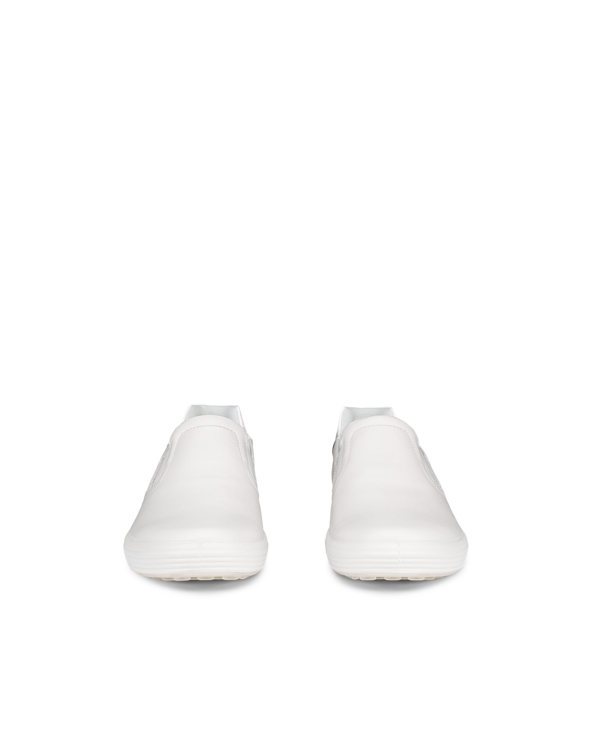 ECCO® Soft 7 Dames leren sneaker - Wit - Front pair