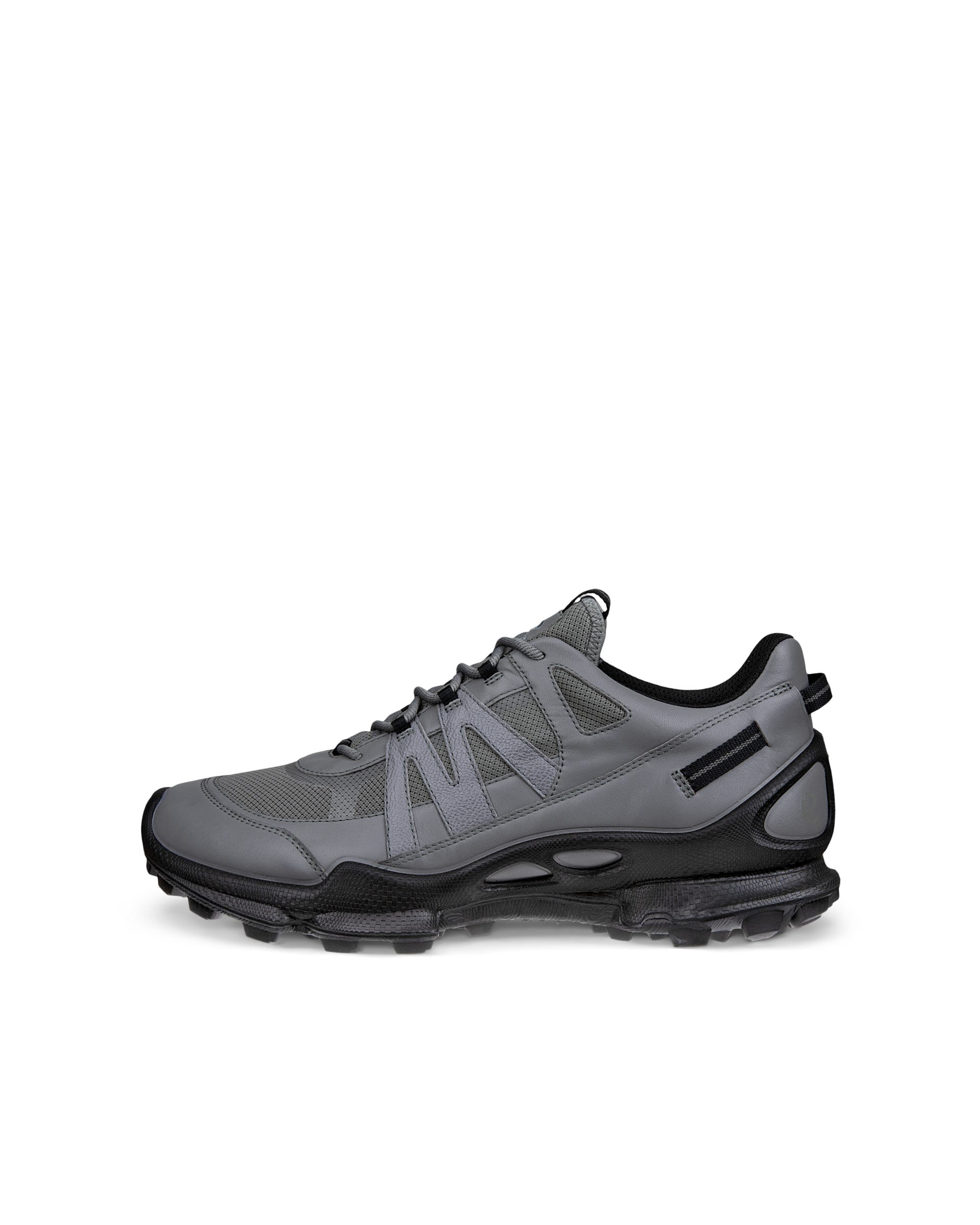 Men's ECCO® BIOM C-Trail Leather Gore-Tex Outdoor Sneaker - Grey - Outside