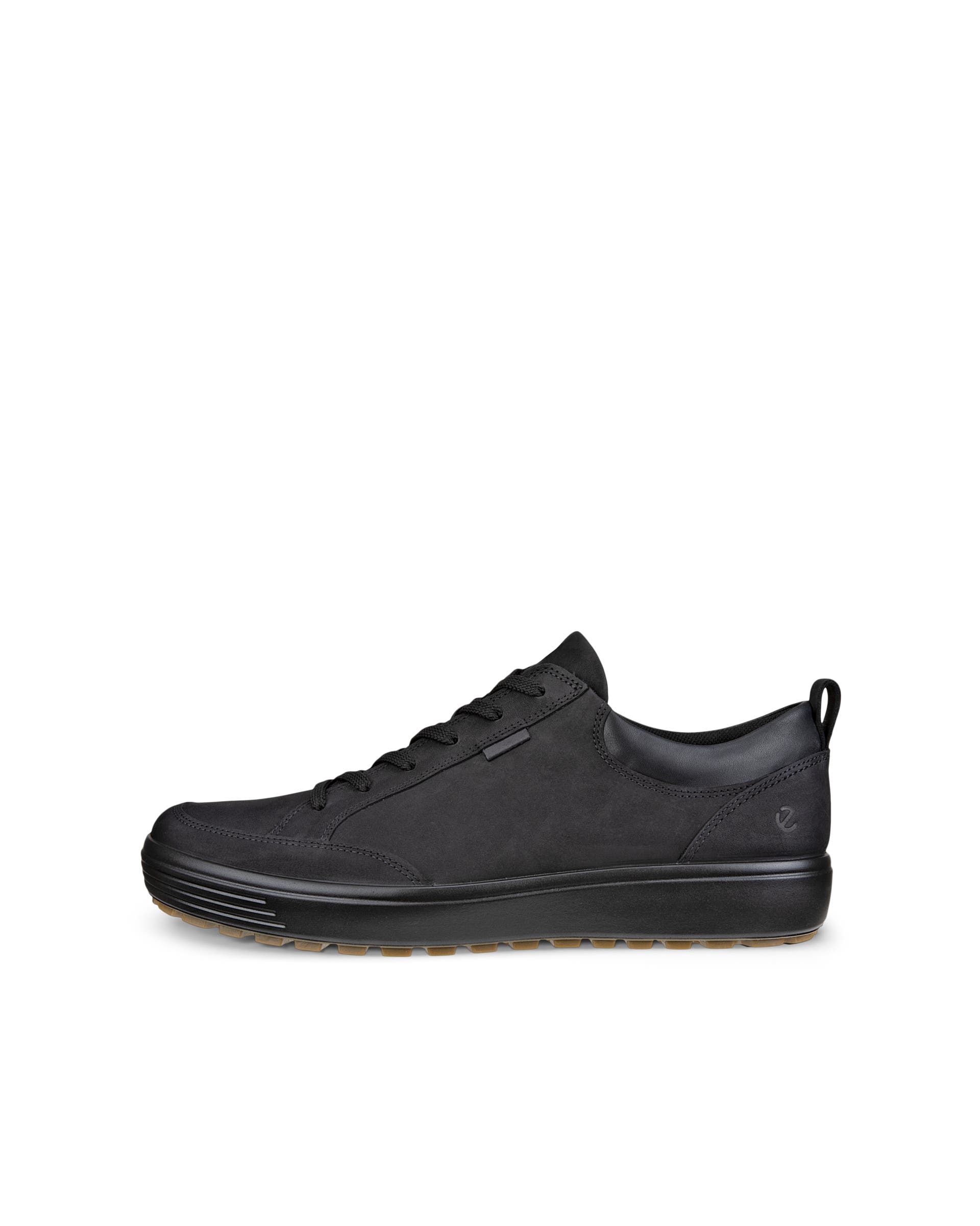 ECCO® Soft 7 Tred sko i vandtæt i nubuck til herrer - Sort - Outside