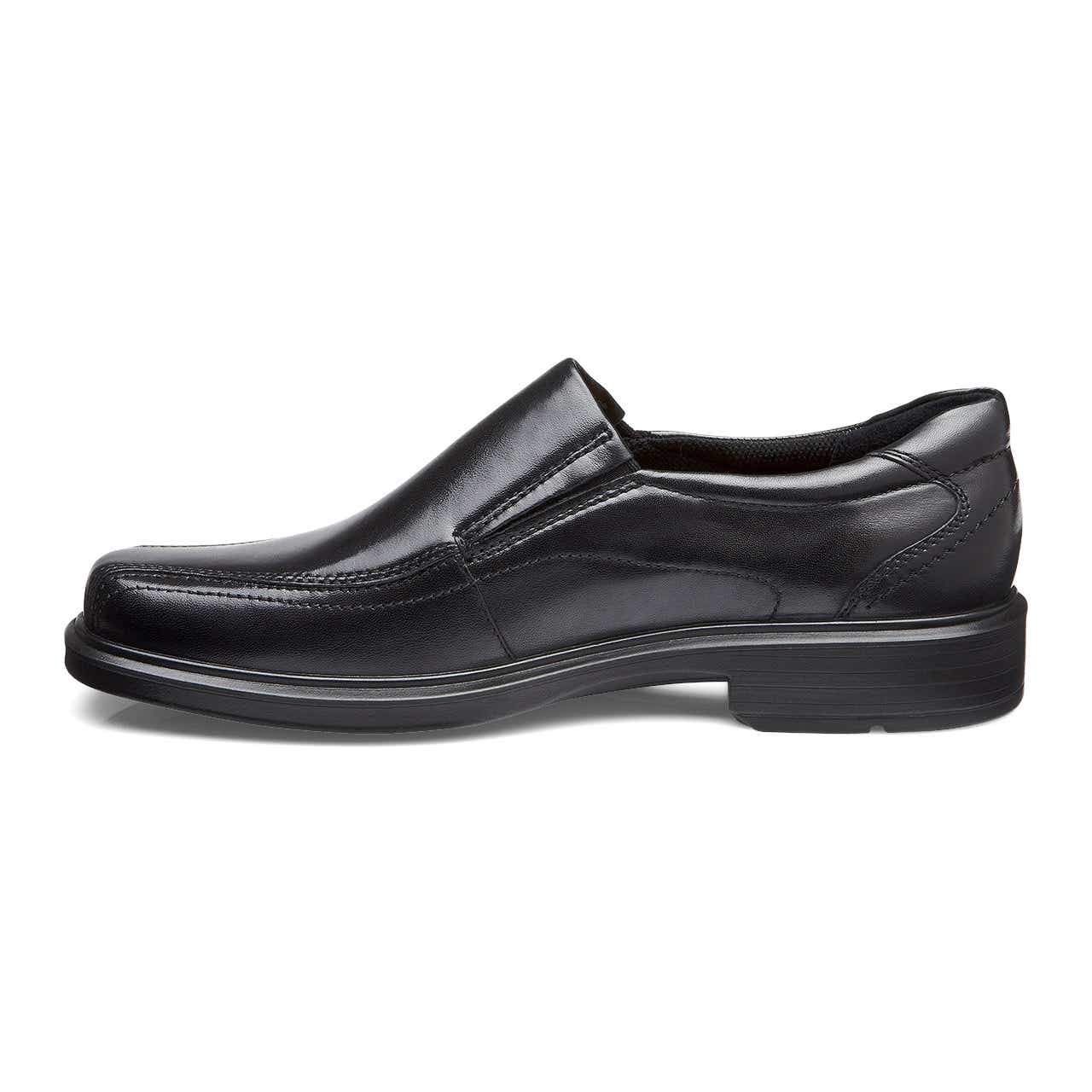 Men's ECCO® Helsinki Leather Slip-On Dress Shoe - Black - Inside
