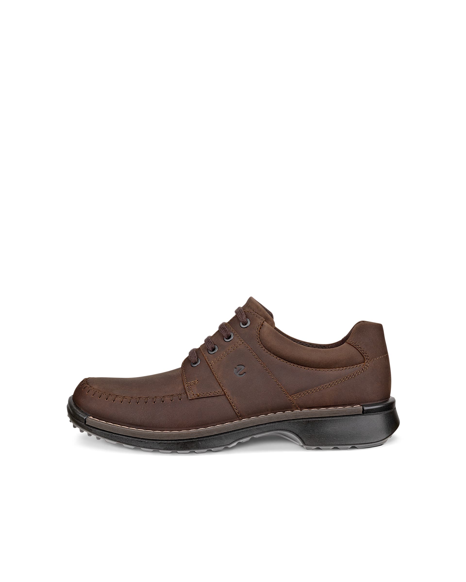 Men's ECCO® Fusion Leather Lace-Up Shoe - Brown - Outside