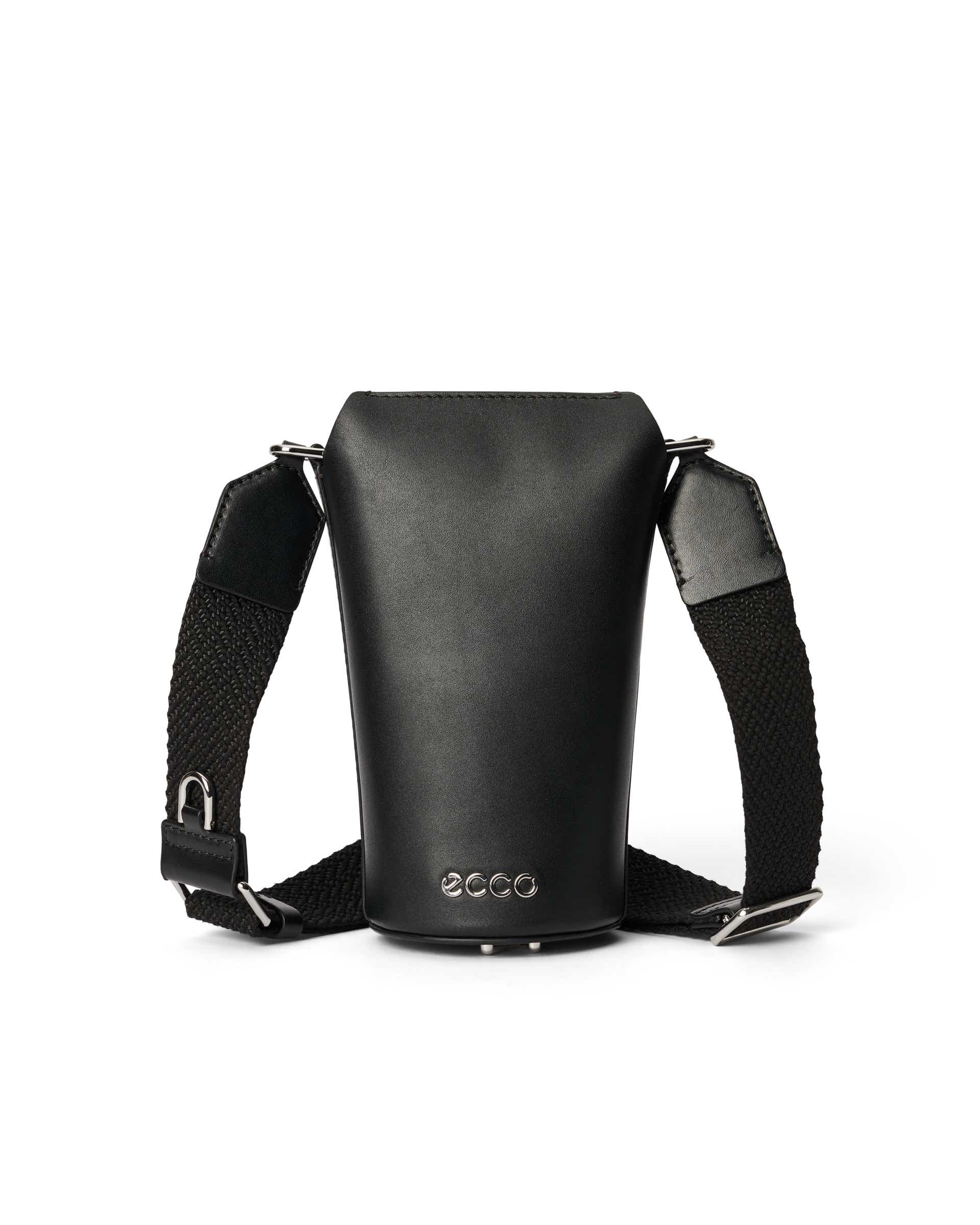 ECCO Pot E Wave Studded レザークロスボディバッグ | ブラック ECCO Pot E Wave Studded レザークロスボディバッグ | ブラック