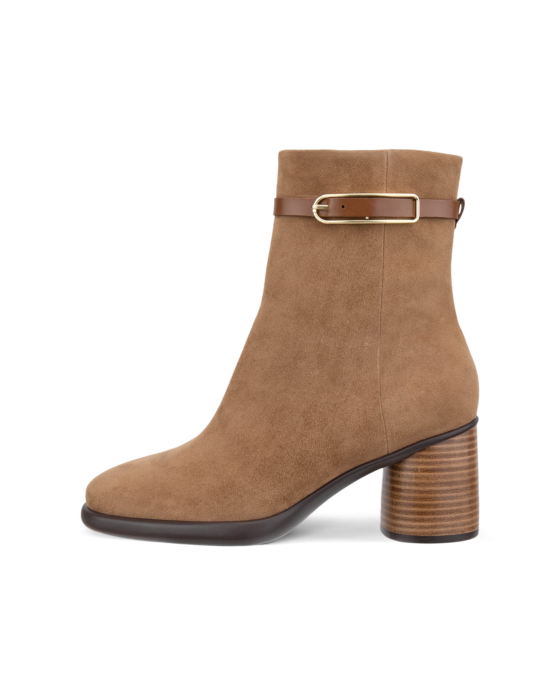 ECCO® SCULPTED LX 55 Damen Ankle Boot aus Veloursleder - Braun - Outside