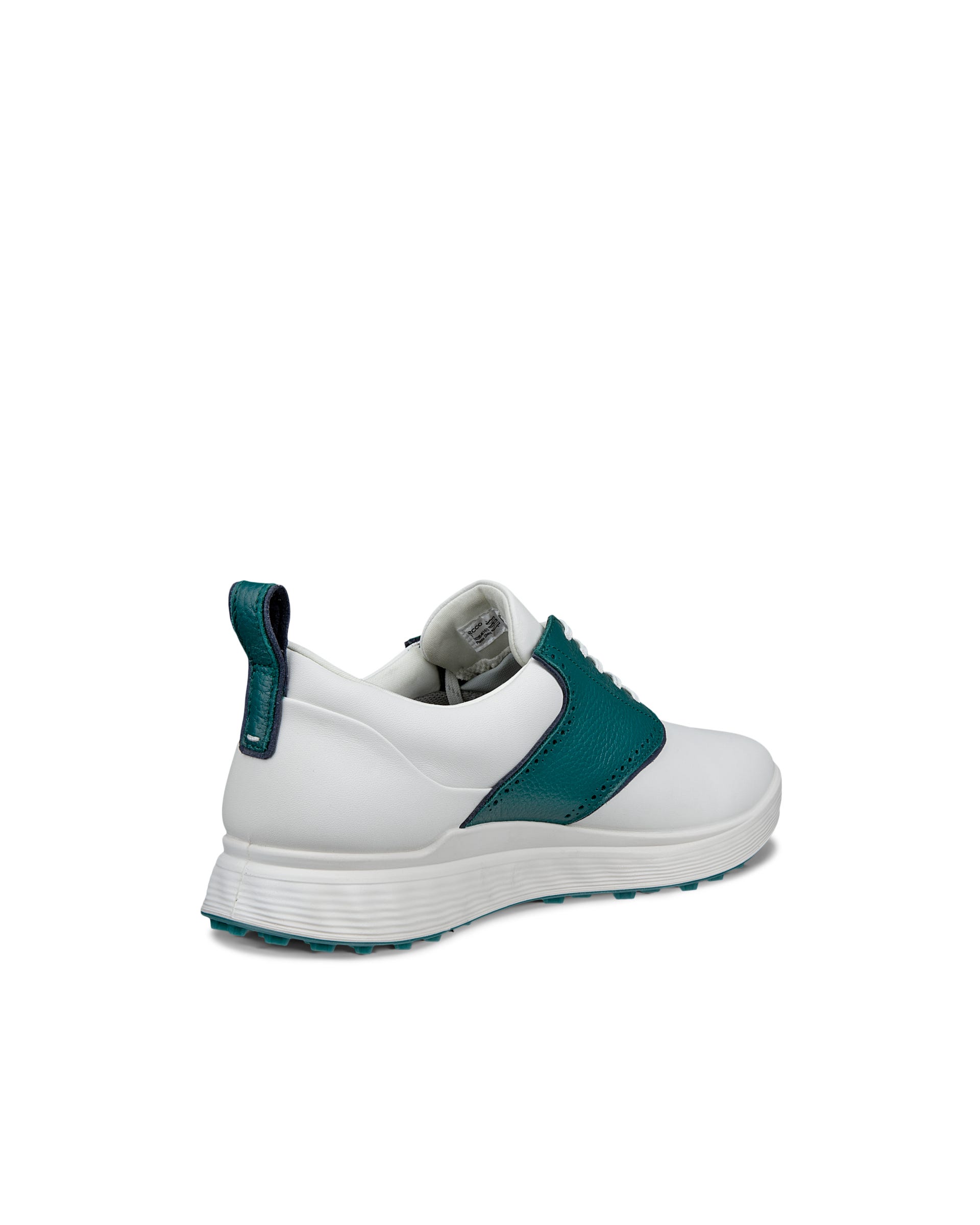 ECCO GOLF S-CASUAL LACE Men メンズ レザーウォータープルーフゴルフシューズ - ホワイト - Back