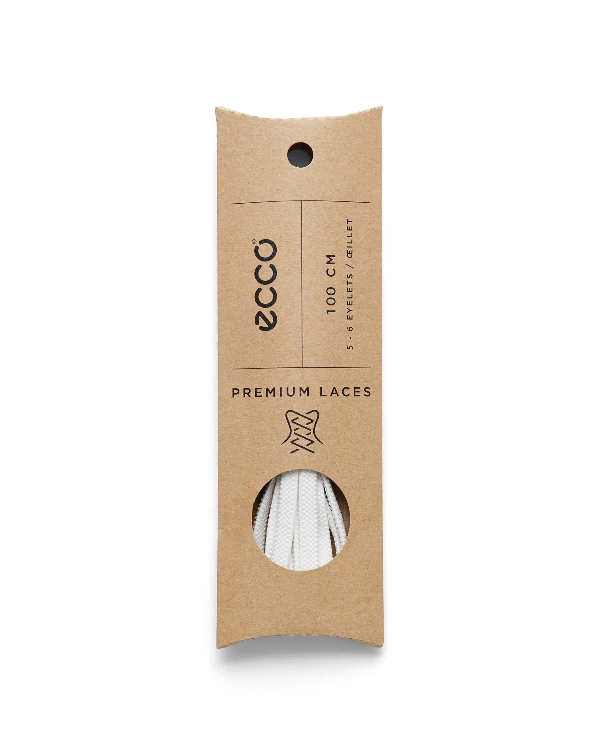 ECCO ELASTIC FLAT LACES - White - Detail-2