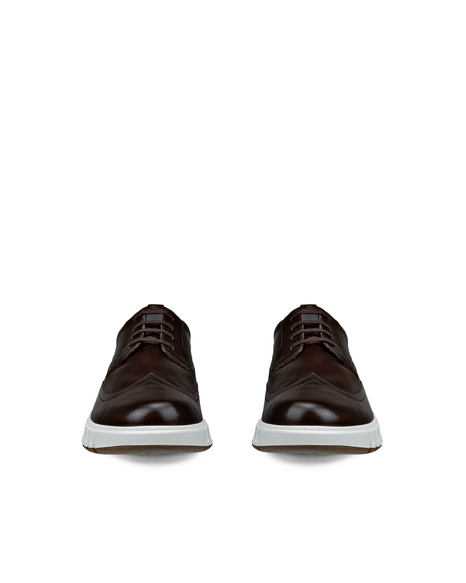 ECCO Gruuv Studio メンズ レザースリッポン - ブラウン - Front pair
