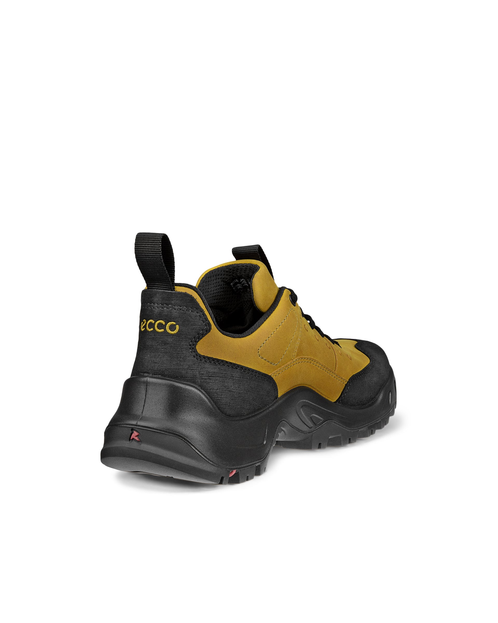 Men's ECCO® Offroad Nubuck Waterproof Outdoor Sneaker - Yellow - Back