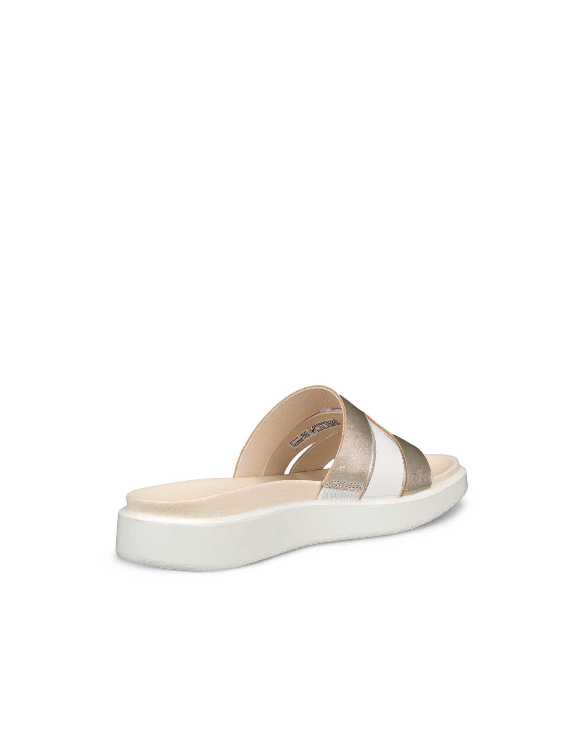 ECCO® Flowt Dames leren slipper - Metallics - Back
