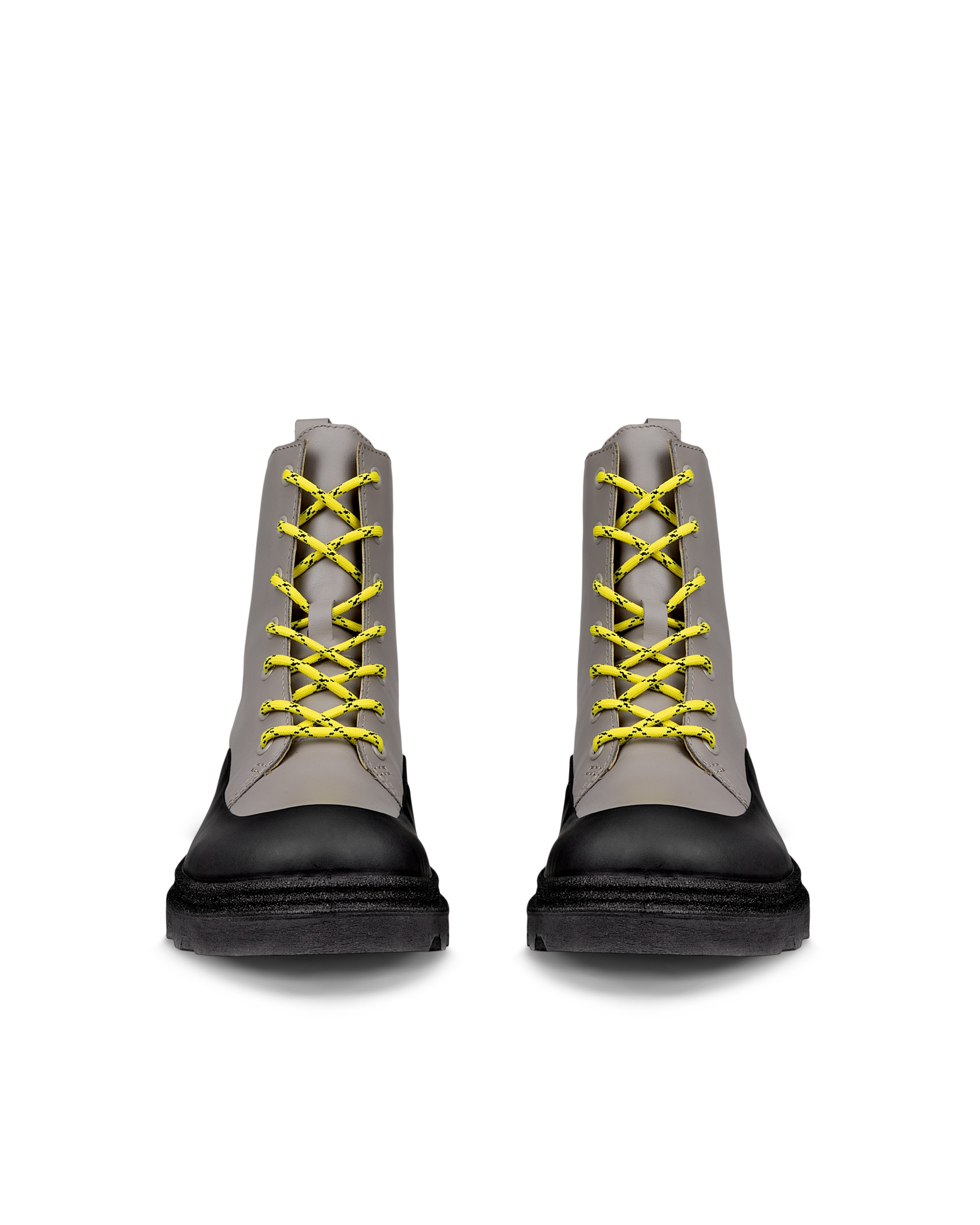 ECCO® GRAINER bottes en cuir pour femme - Gris - Front pair
