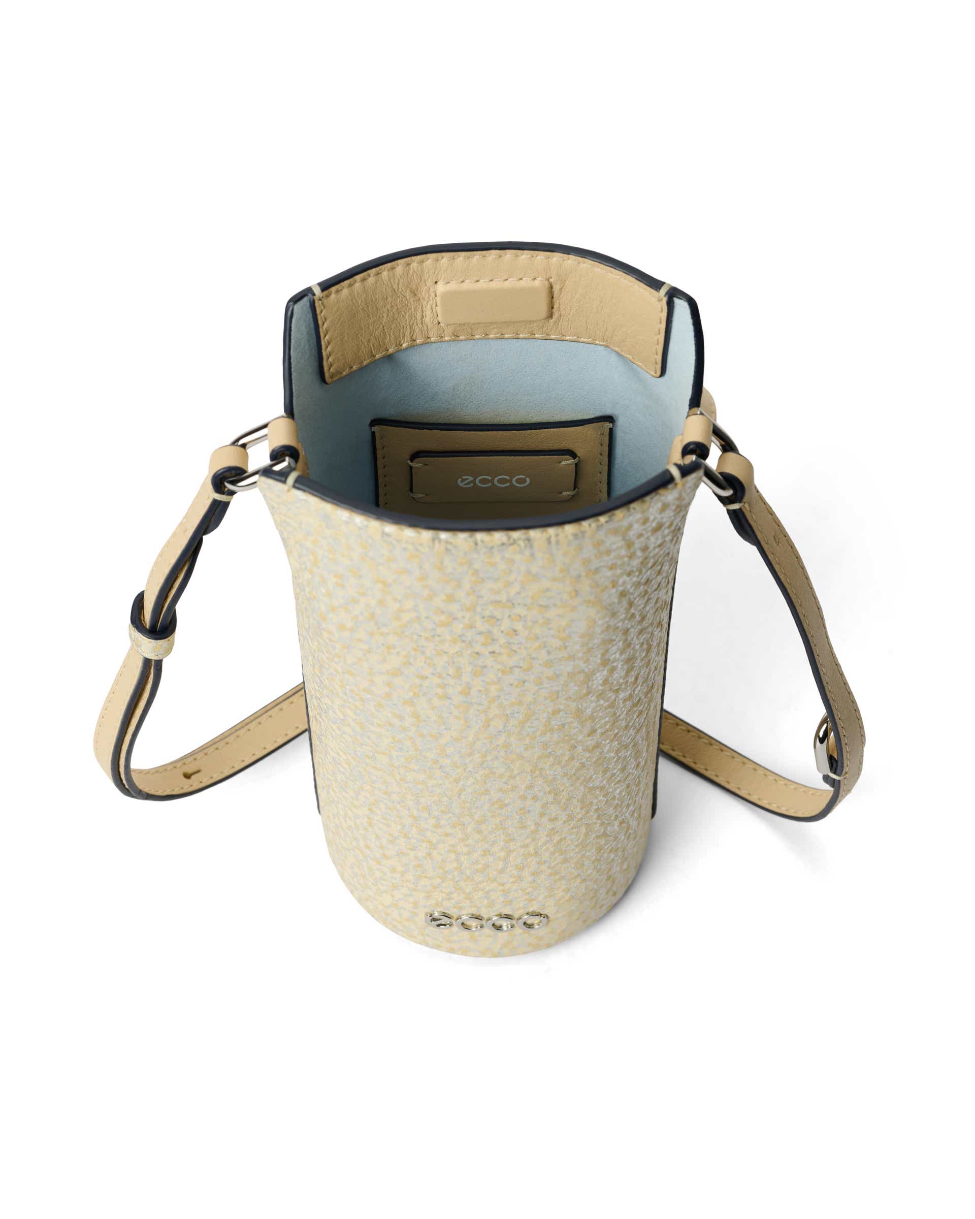 ECCO® Pot Leather Crossbody Bag - Yellow - Inside
