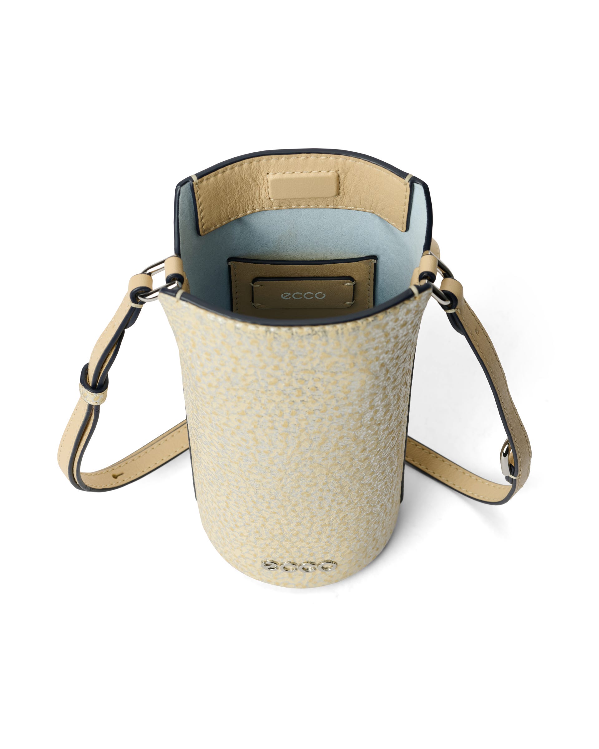 ECCO® Pot Leather Crossbody Bag - Yellow - Inside