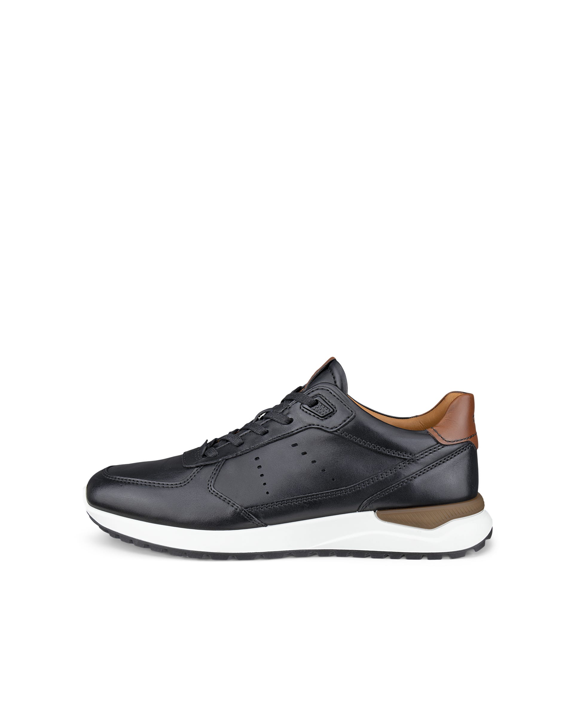 Men's ECCO® ASTIR NEO Leather Sneaker - Black - Outside