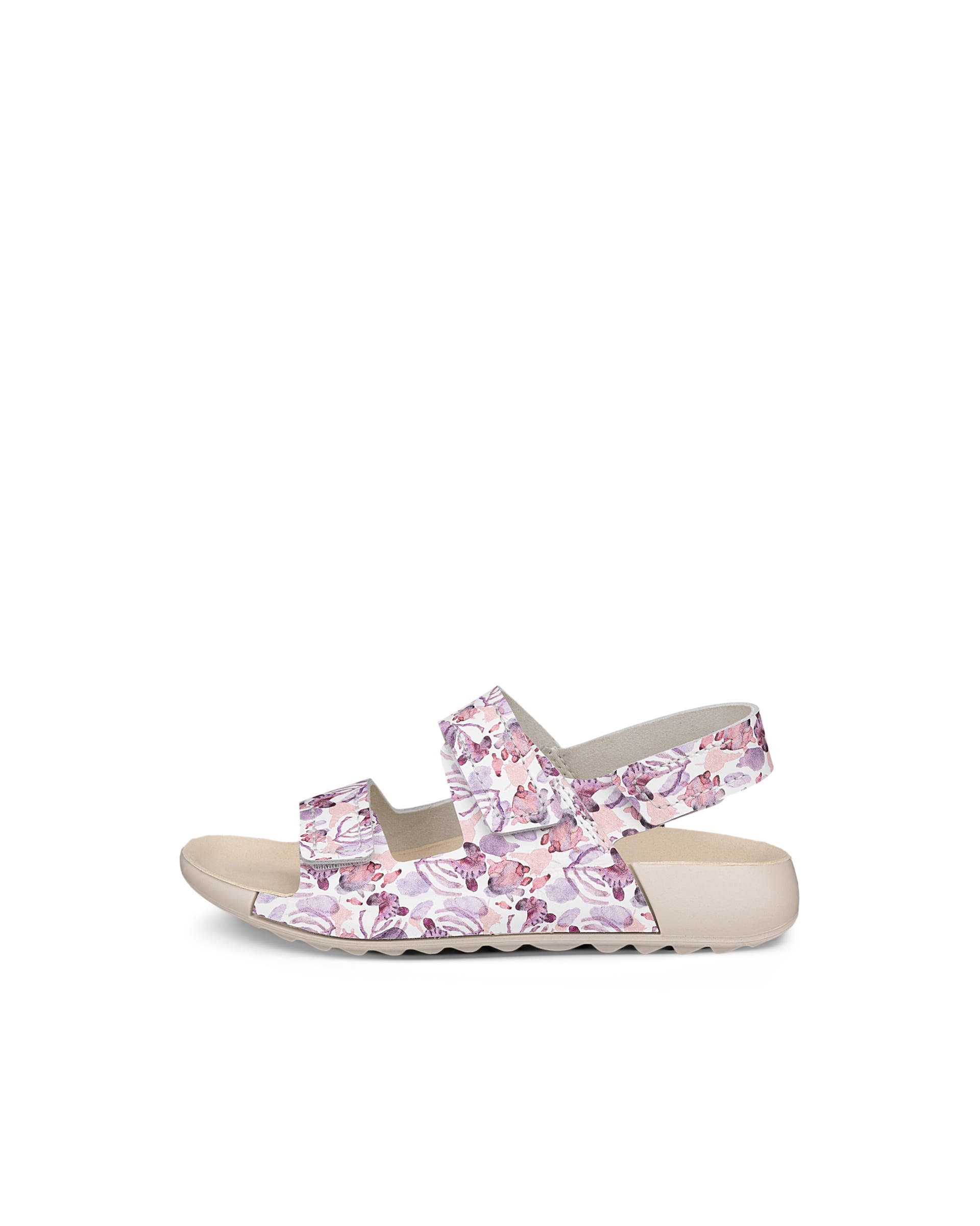 Dziecięce skórzane klapki ECCO® COZMO - Wielokolorowy - Outside