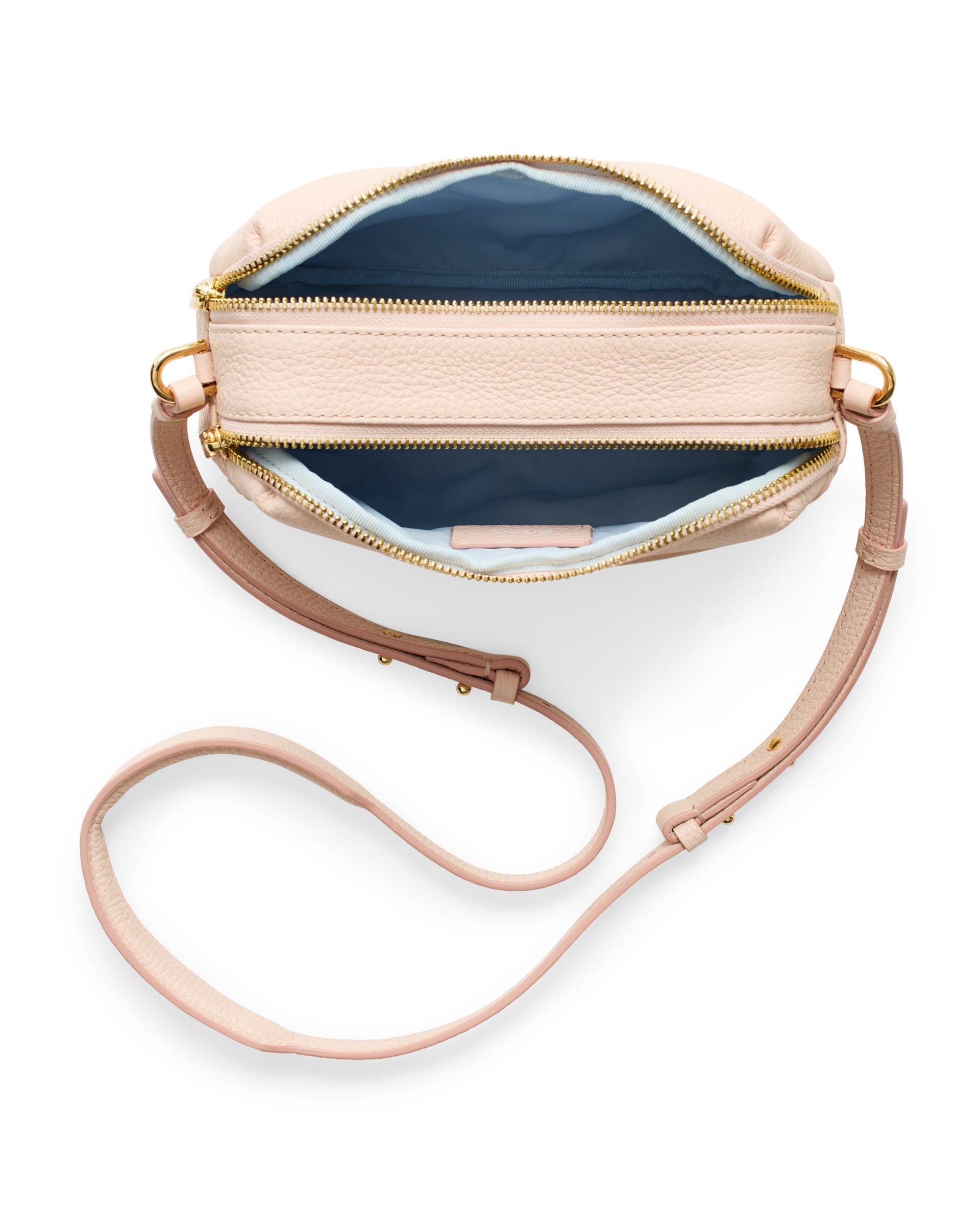 Mala para câmara couro ECCO® CAMERA BAG CURVE - Rosa - Birdeye