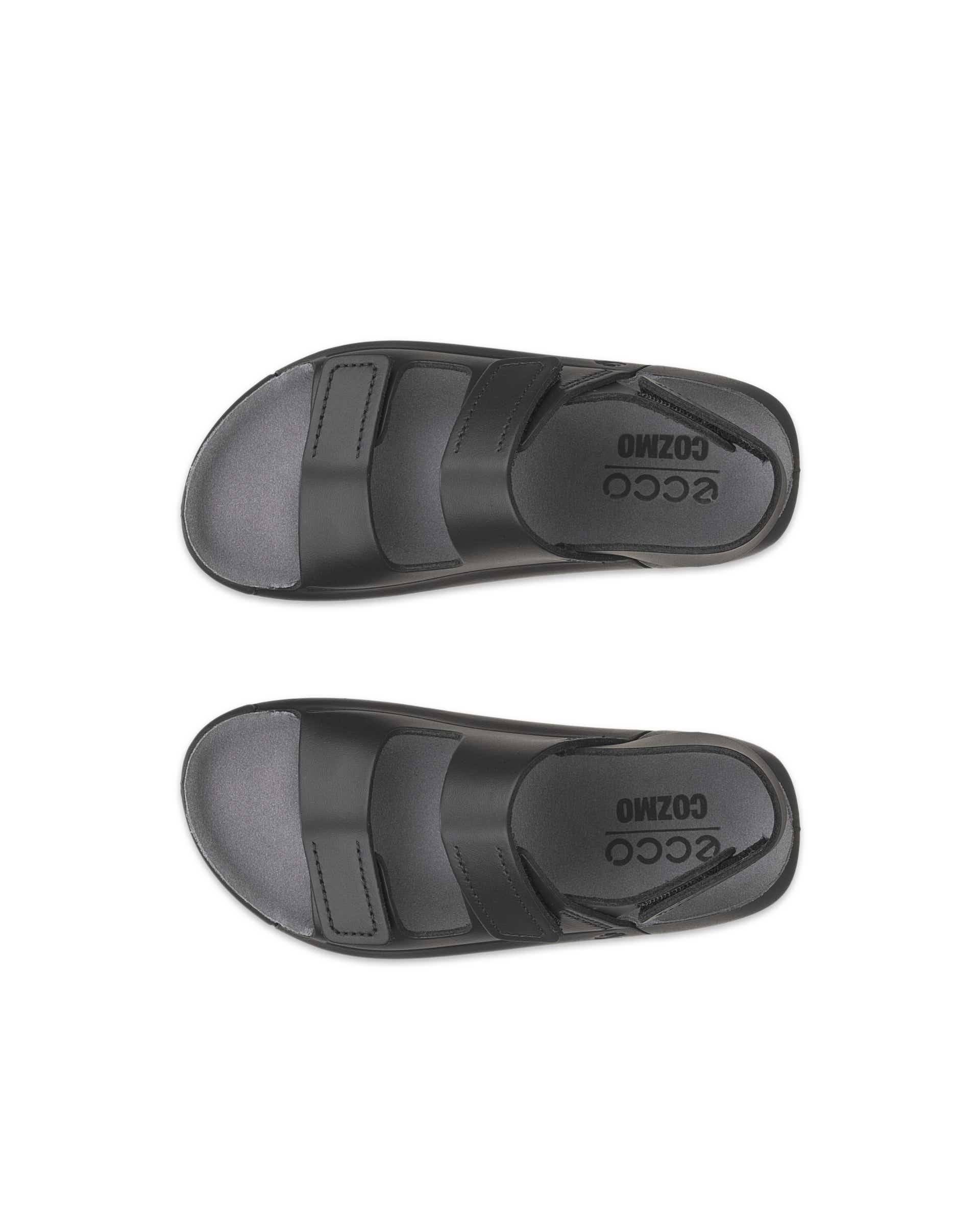 ECCO® Cozmo Kinder Ledersandale mit zwei Riemen - Schwarz - Top left pair