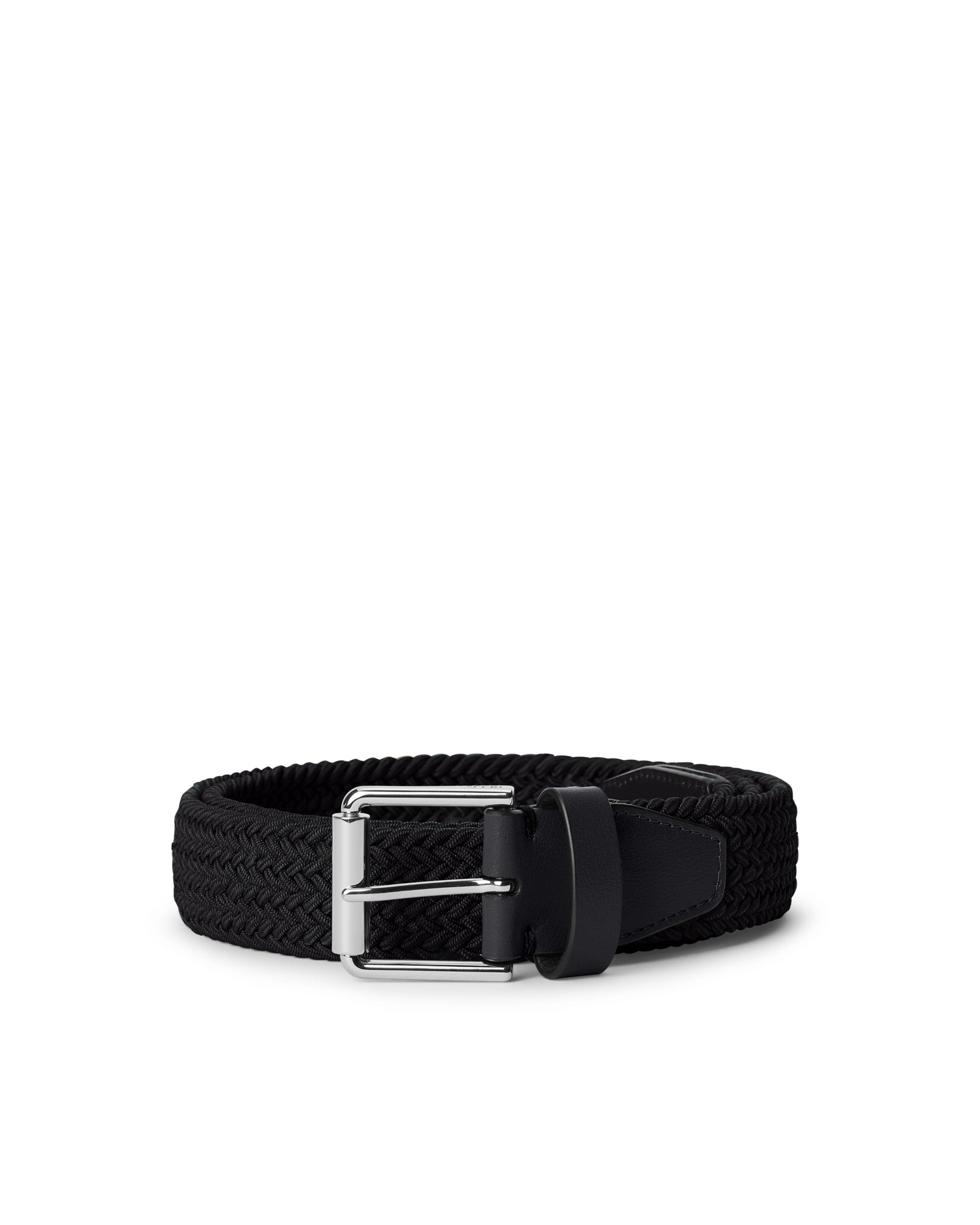 ECCO GOLF BRAIDED BELT - Black - Birdeye