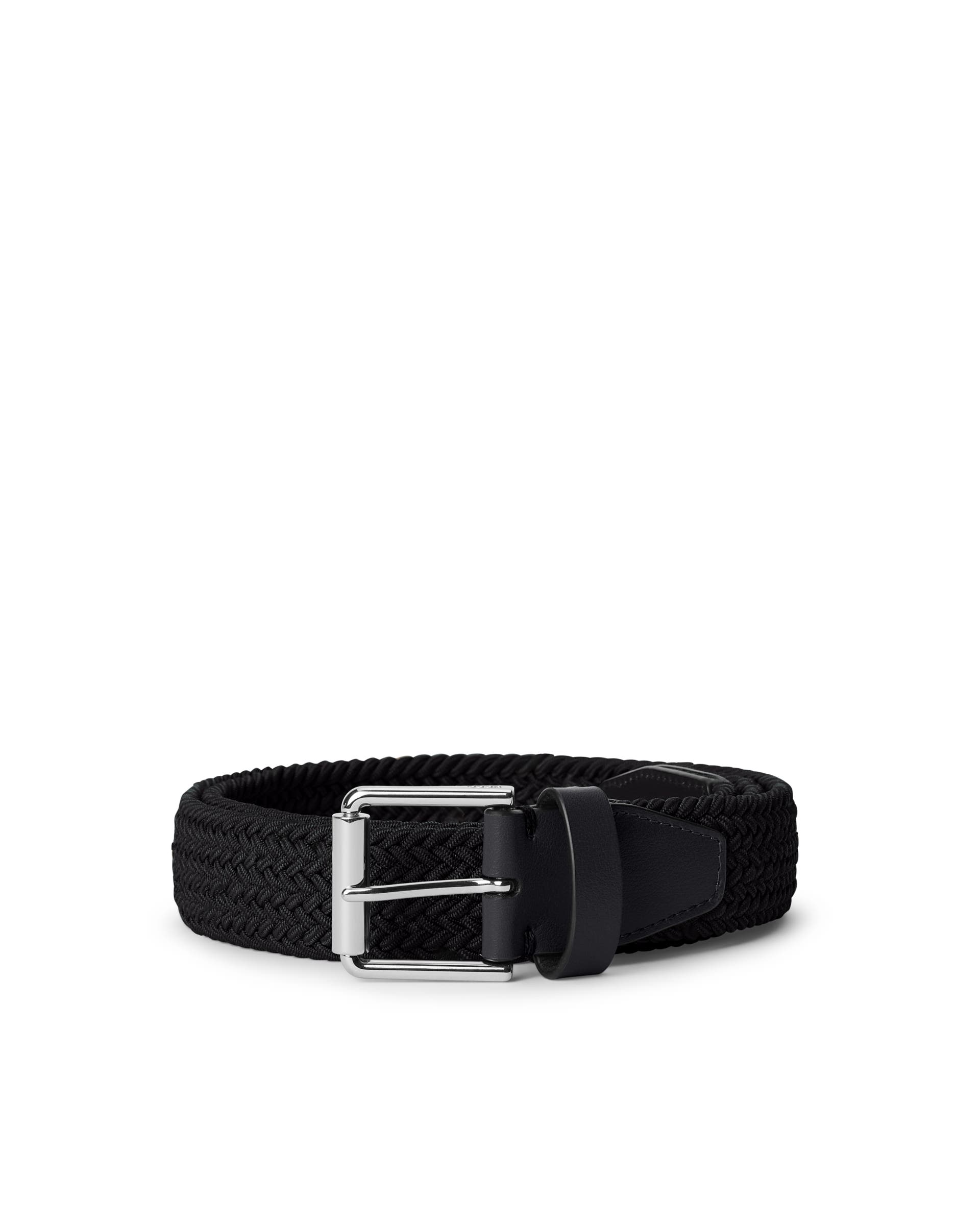 ECCO Belts Golf Braided メンズ テキスタイルベルト - ブラック - Birdeye